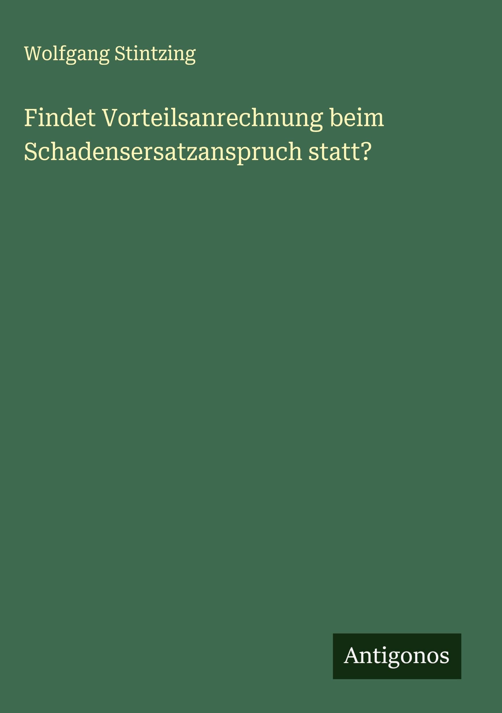 Findet Vorteilsanrechnung beim Schadensersatzanspruch statt? Classics