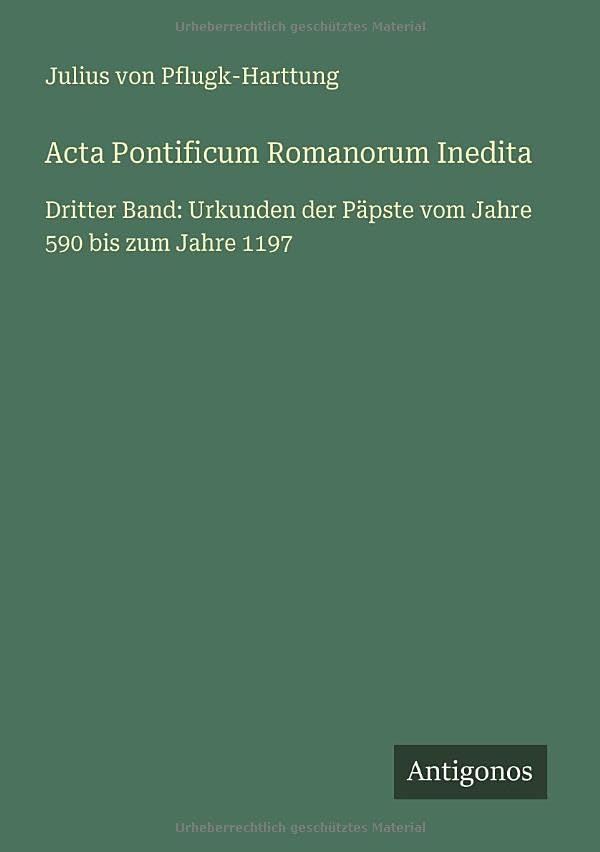 Acta Pontificum Romanorum Inedita Classics