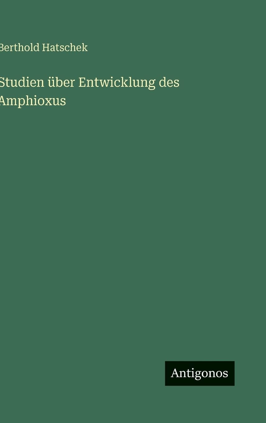 Product Image: Studien über Entwicklung des Amphioxus