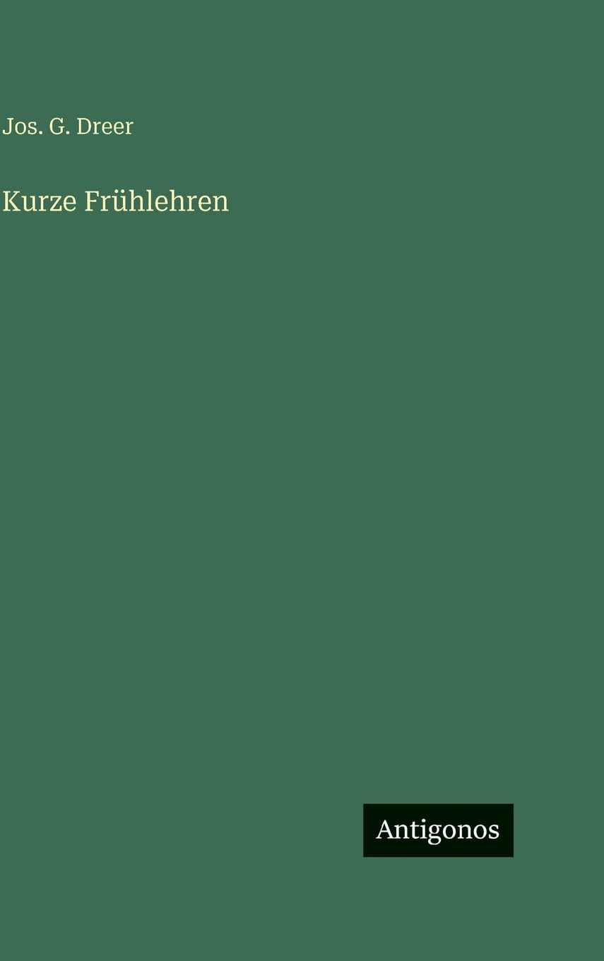 Product Image: Kurze Frühlehren