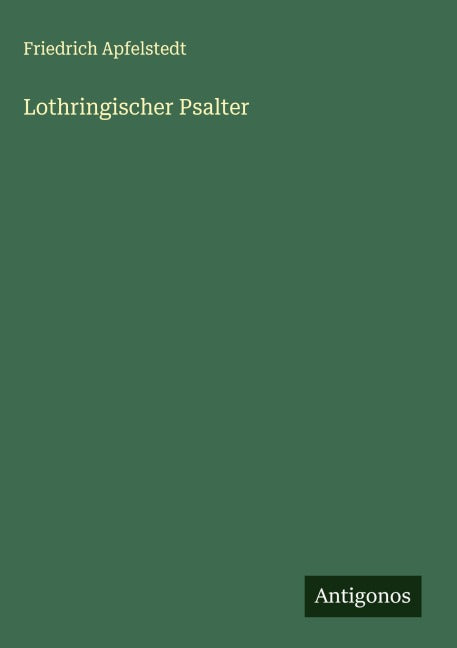 Product Image: Lothringischer Psalter