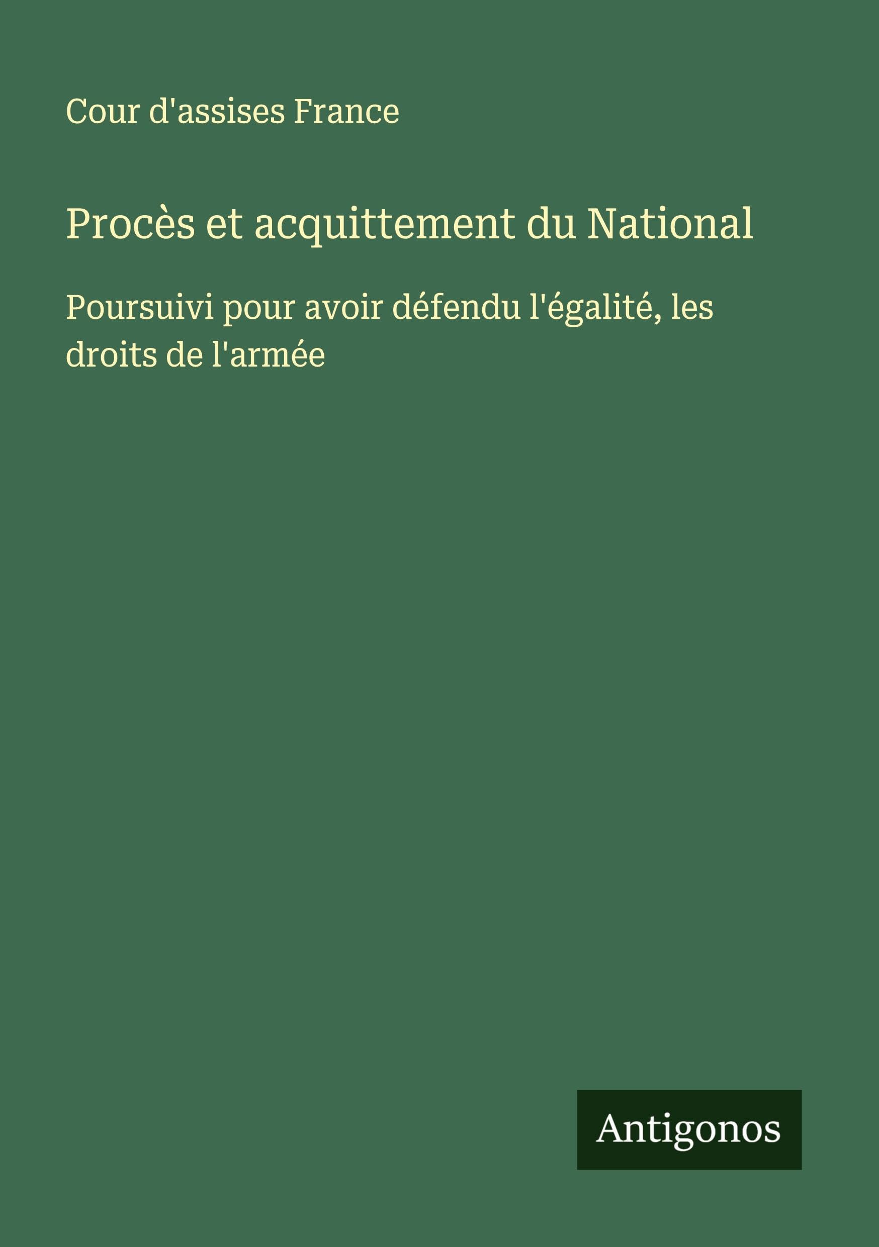 Procès et acquittement du National Classics