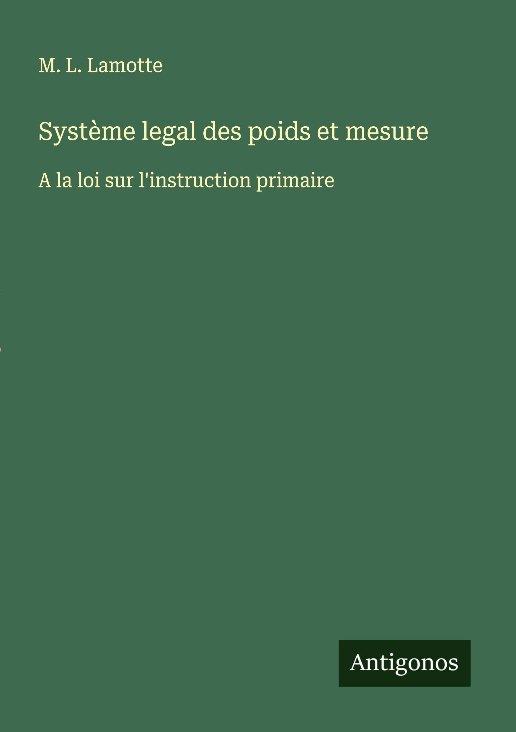Système legal des poids et mesure Classics