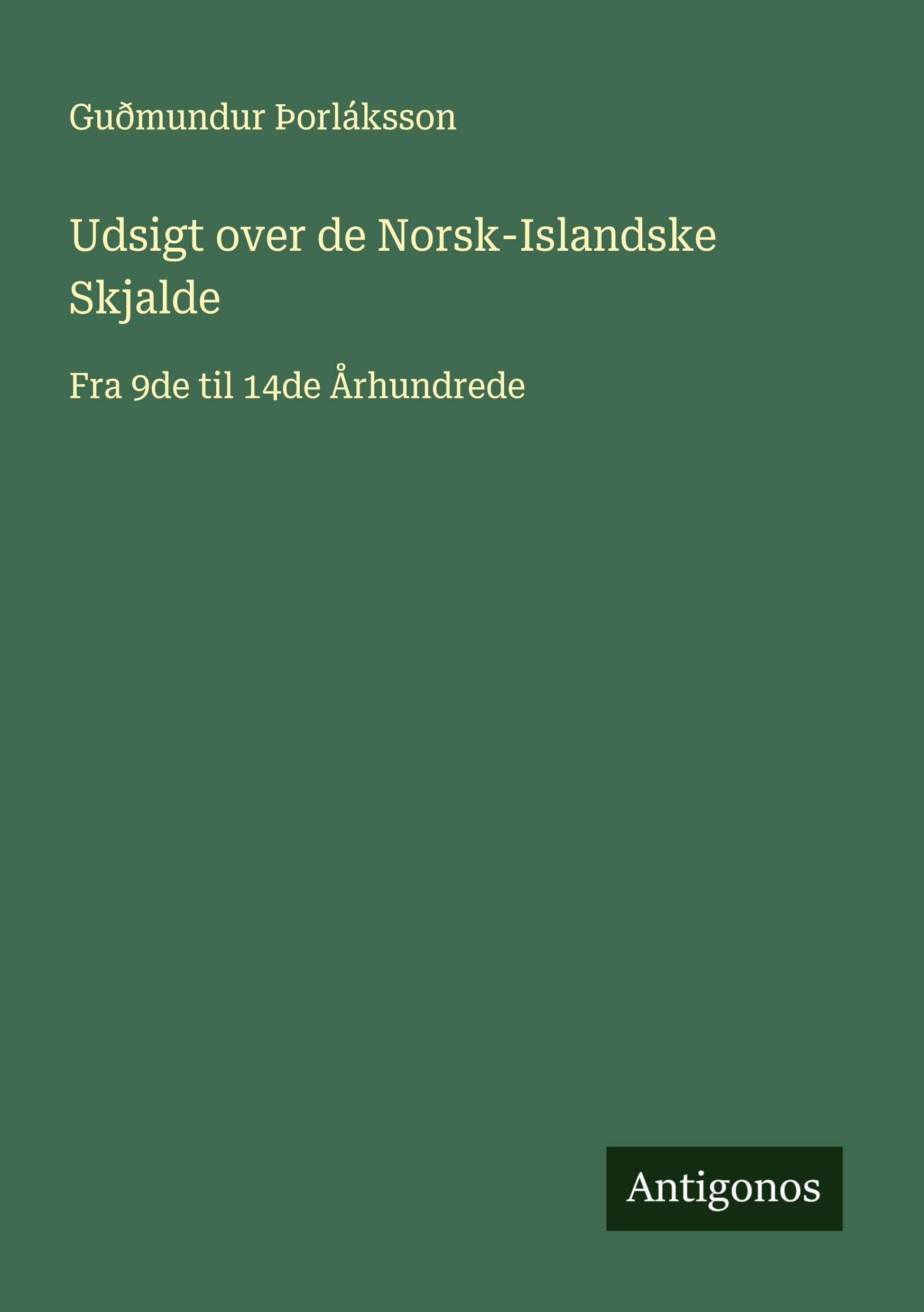 Udsigt over de Norsk-Islandske Skjalde Classics