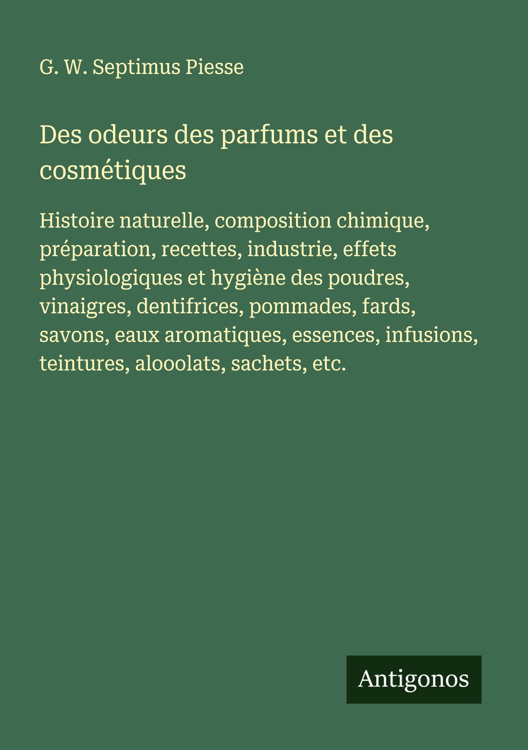 Des odeurs des parfums et des cosmétiques Classics