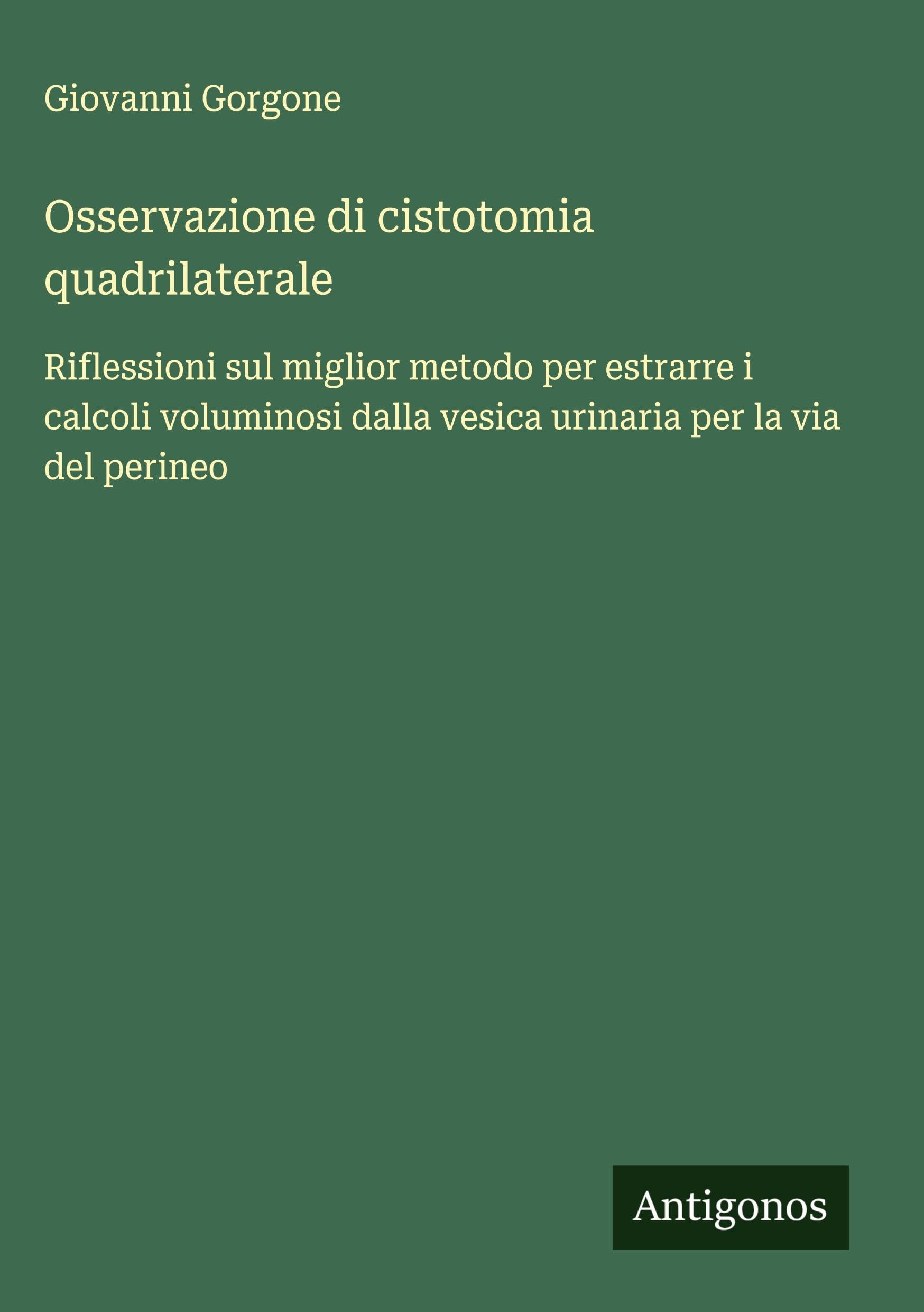 Osservazione di cistotomia quadrilaterale Classics