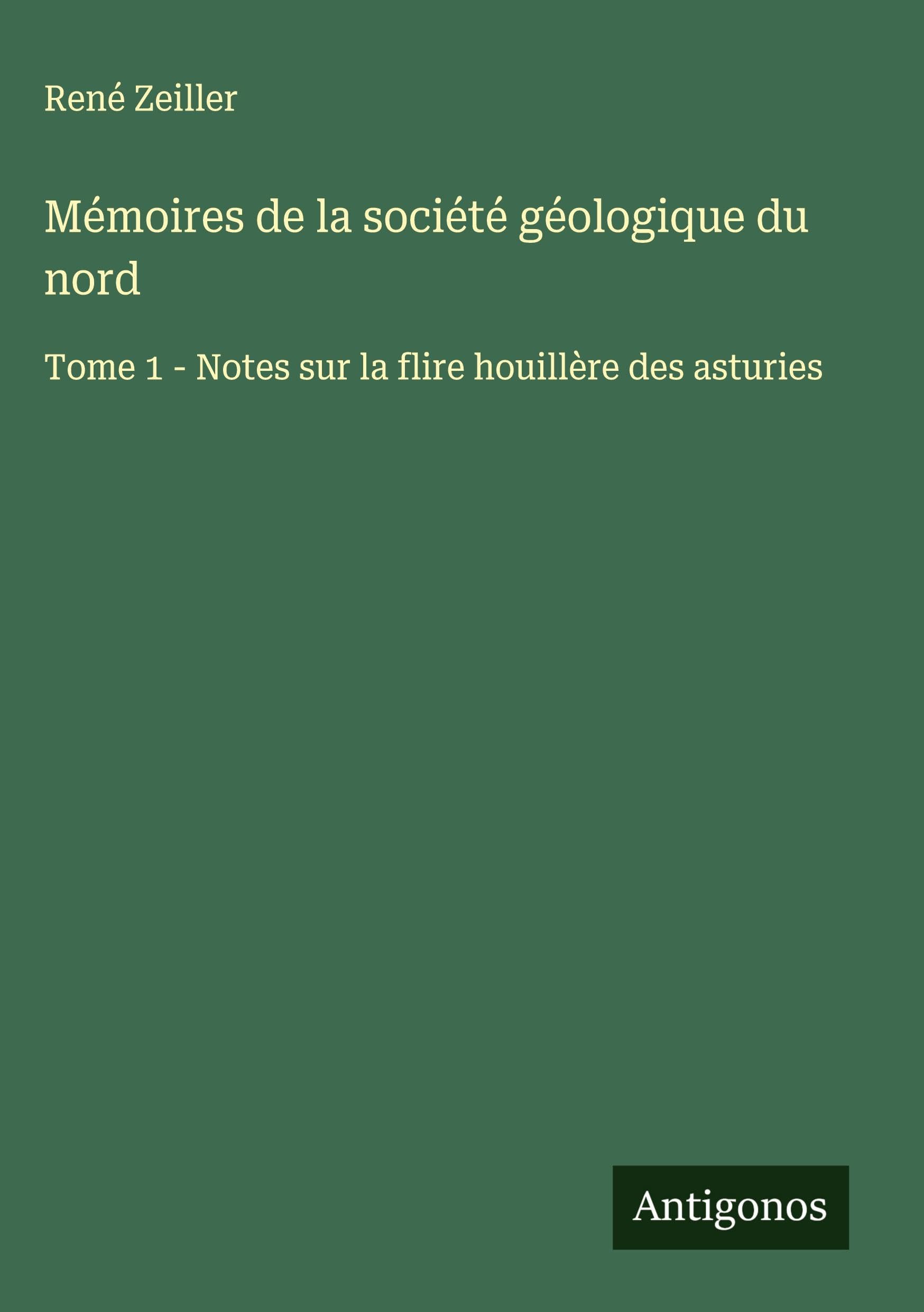 Mémoires de la société géologique du nord Classics