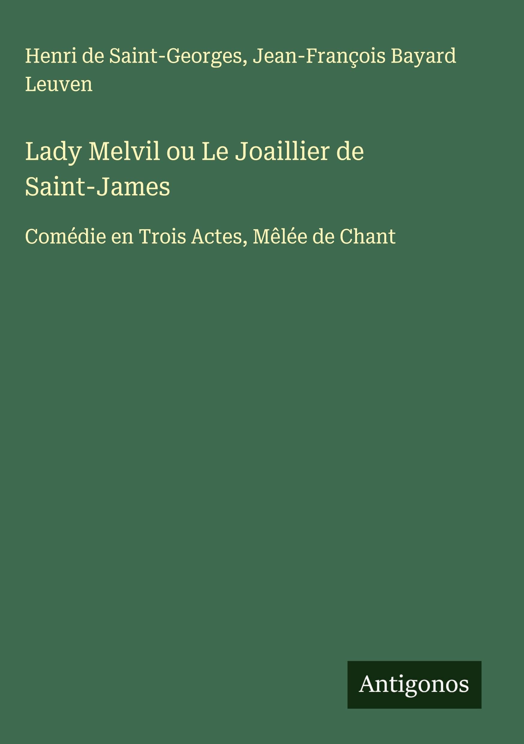 Lady Melvil ou Le Joaillier de Saint-James Classics