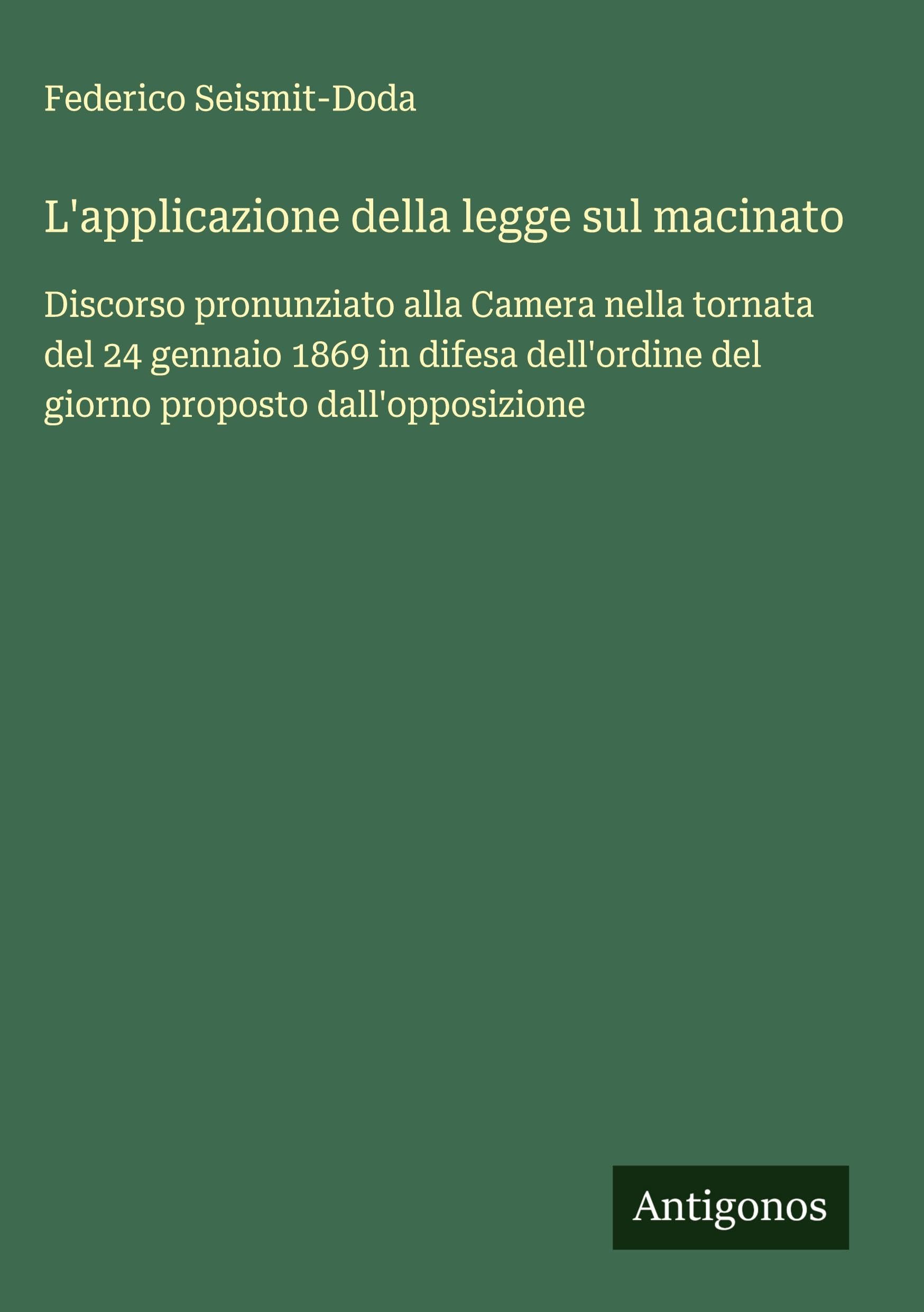 L'applicazione della legge sul macinato Classics