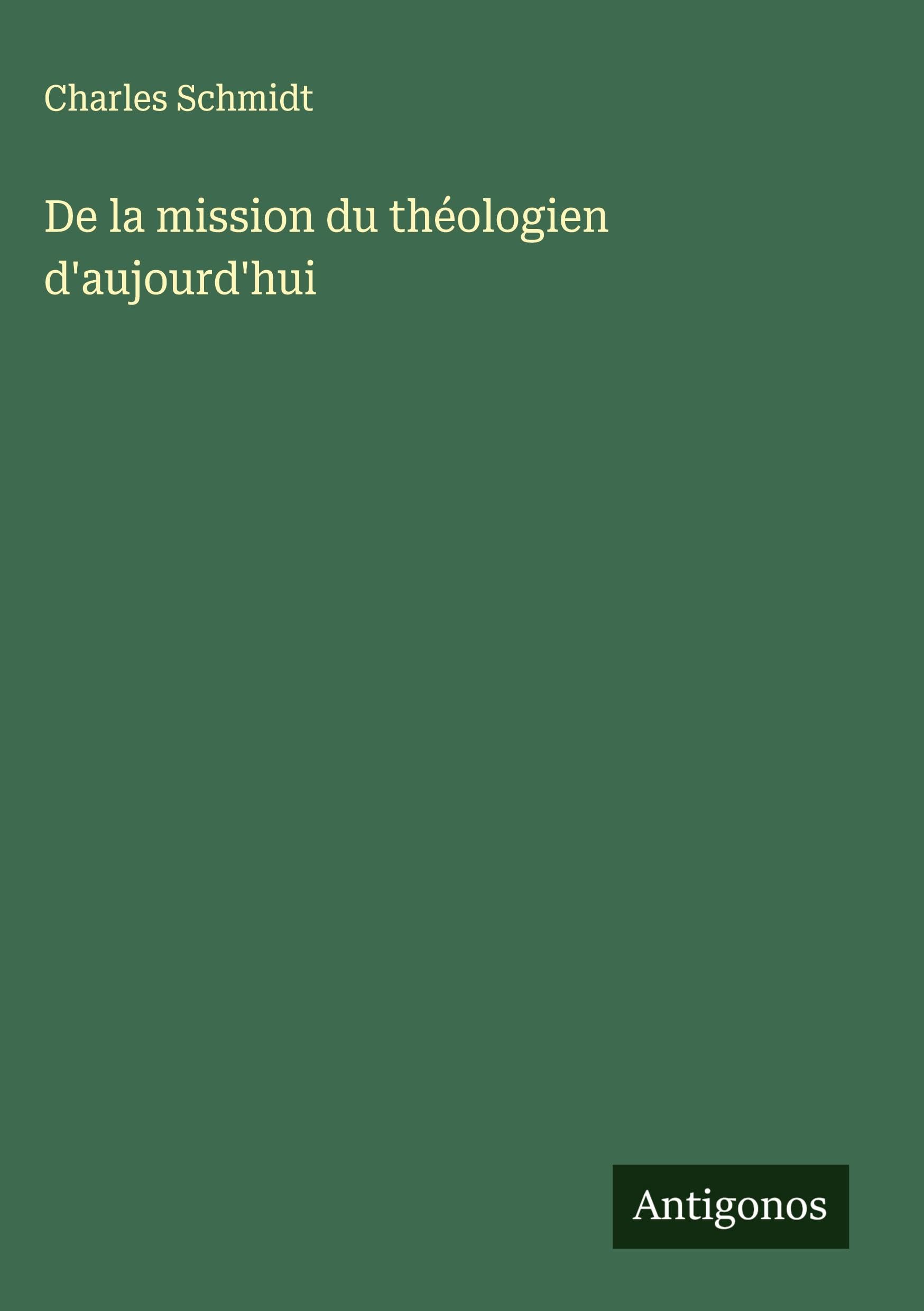 De la mission du théologien d'aujourd'hui Classics