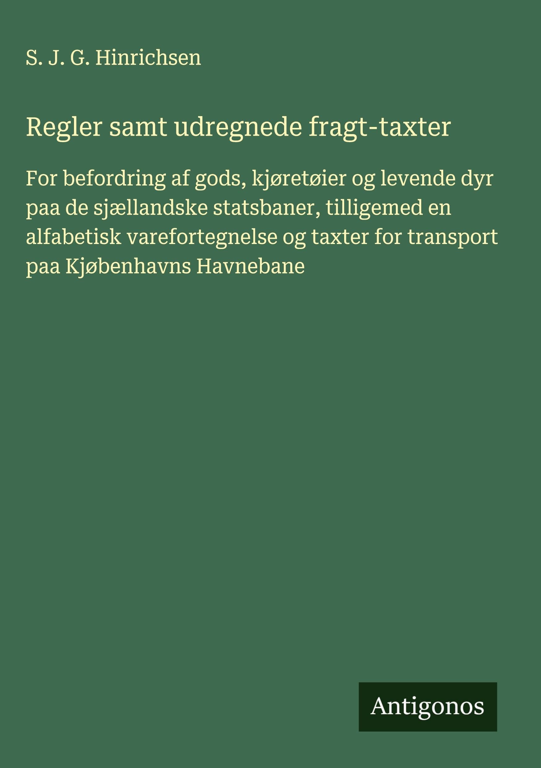 Regler samt udregnede fragt-taxter Classics