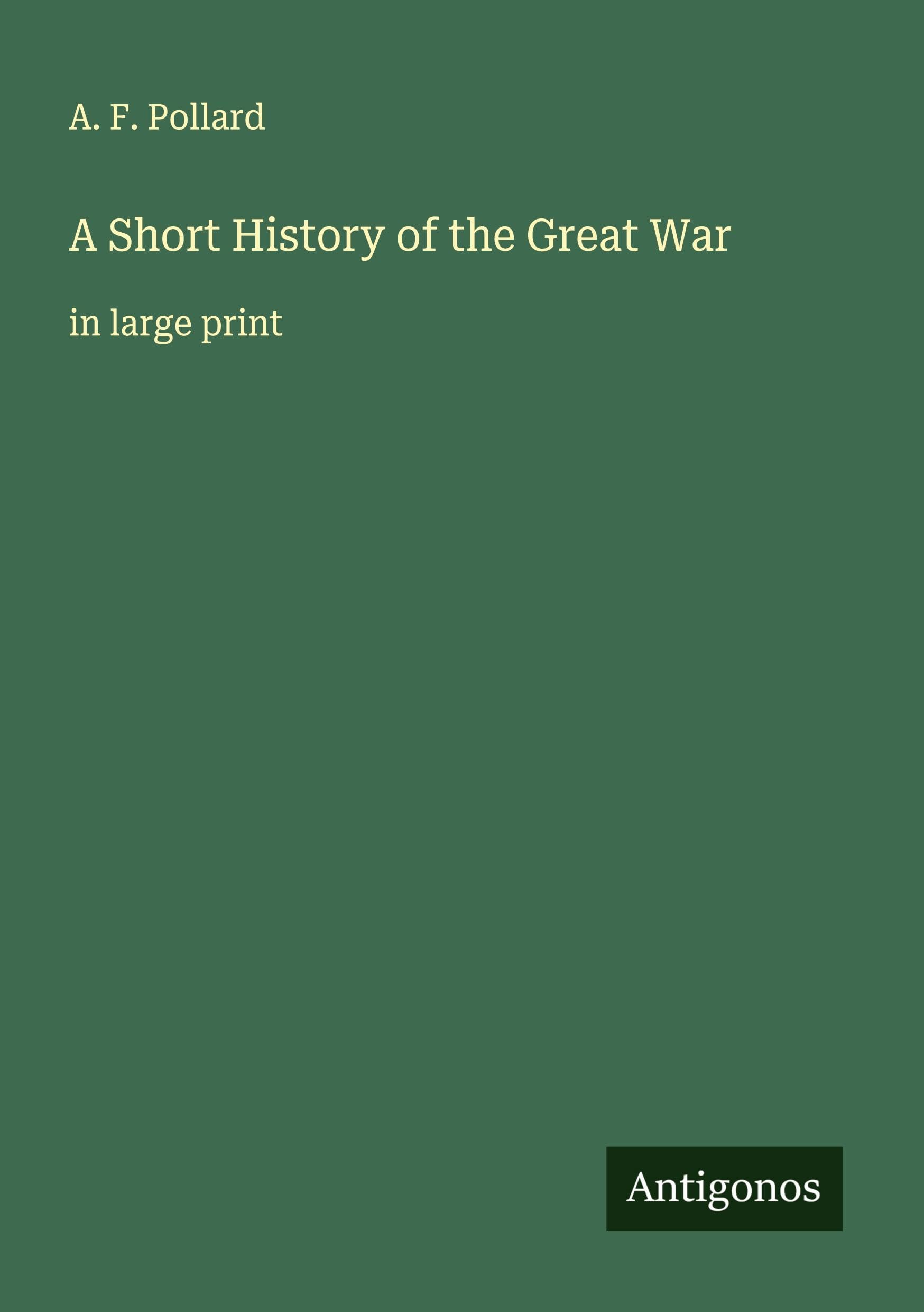 A Short History of the Great War Classics