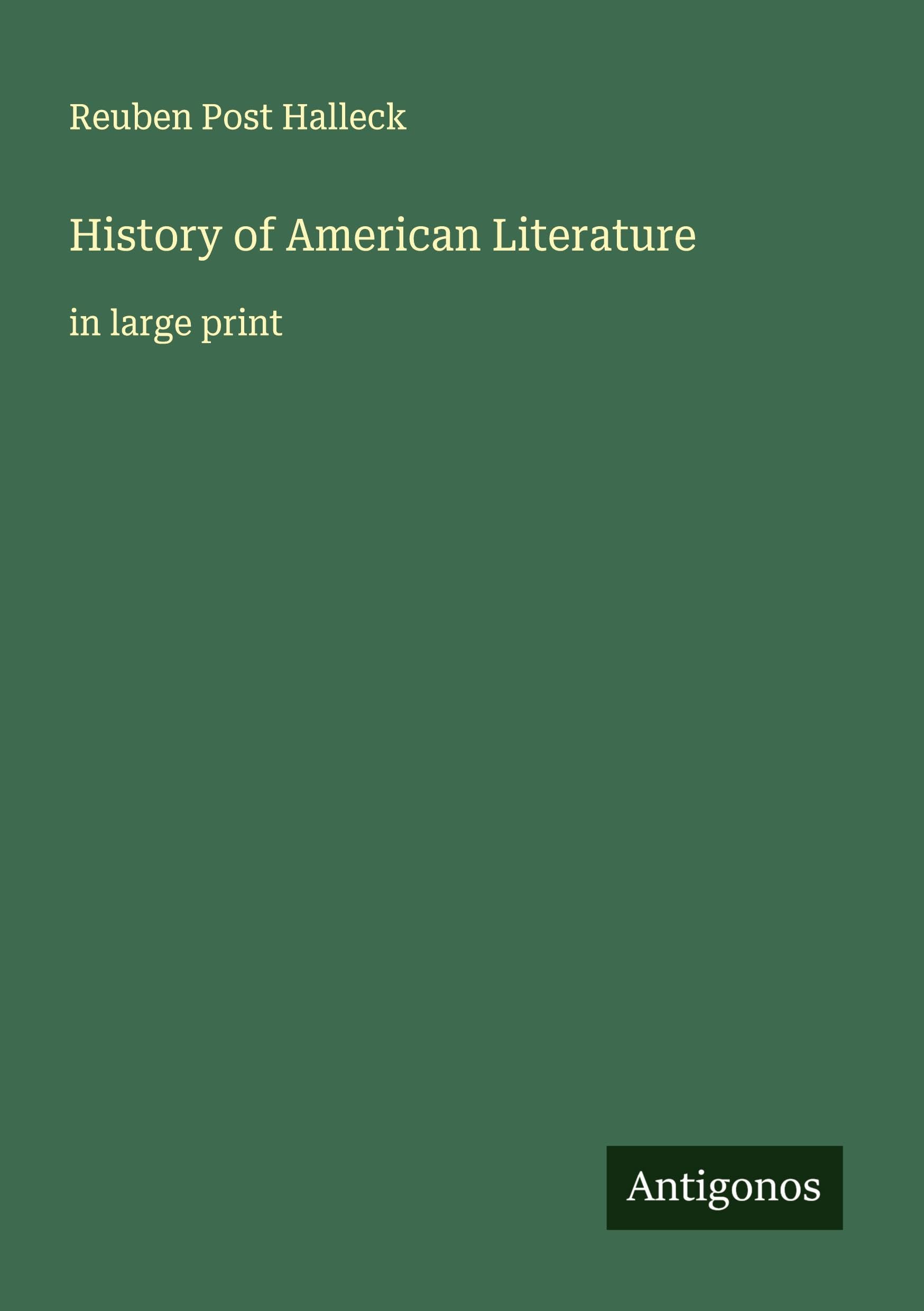History of American Literature Classics