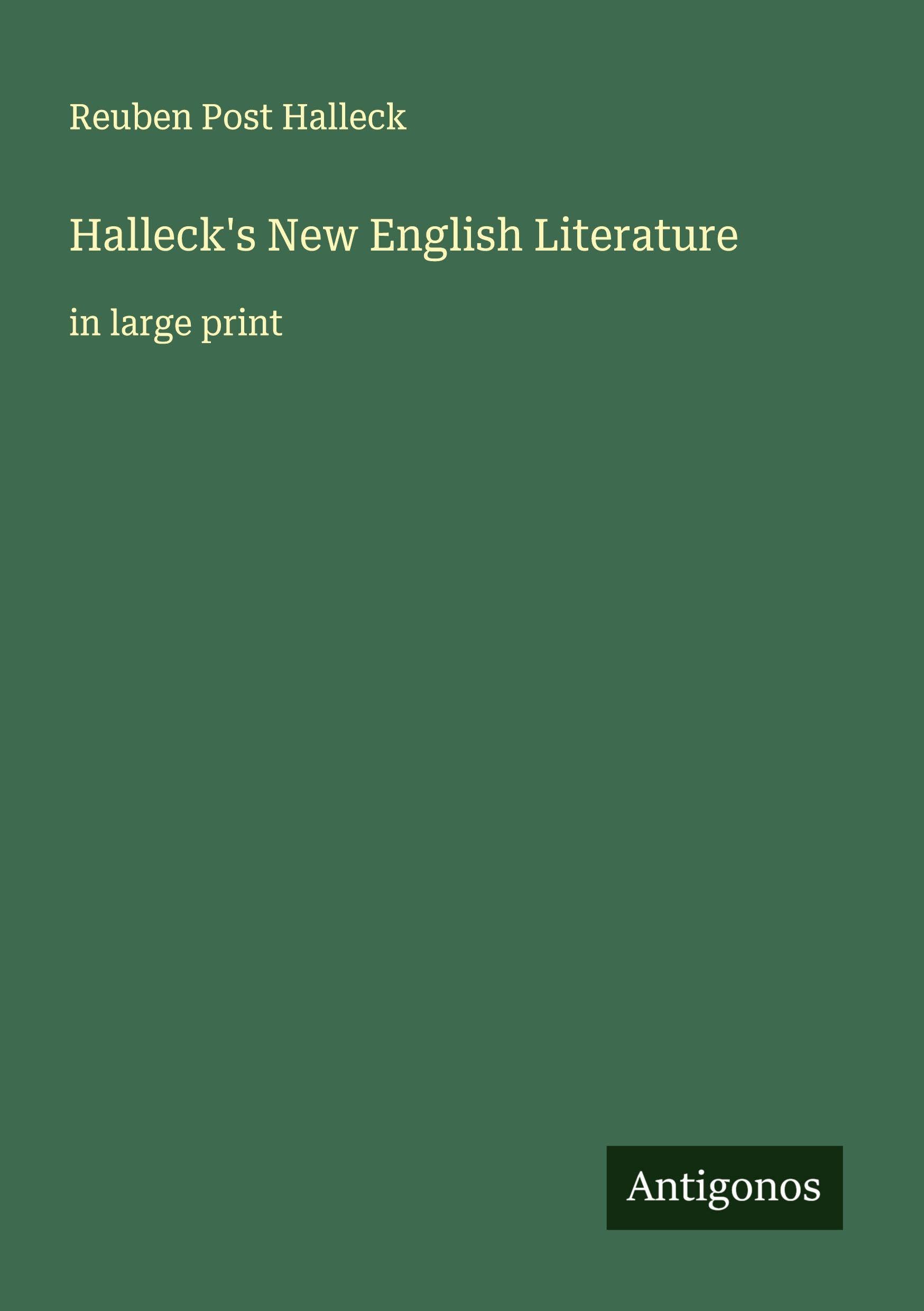 Halleck's New English Literature Classics