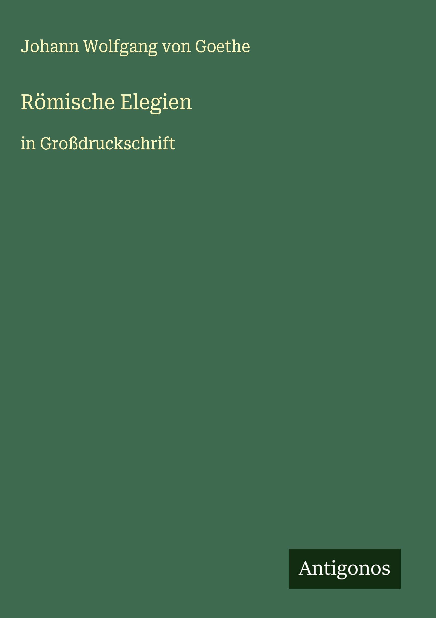 Römische Elegien Classics