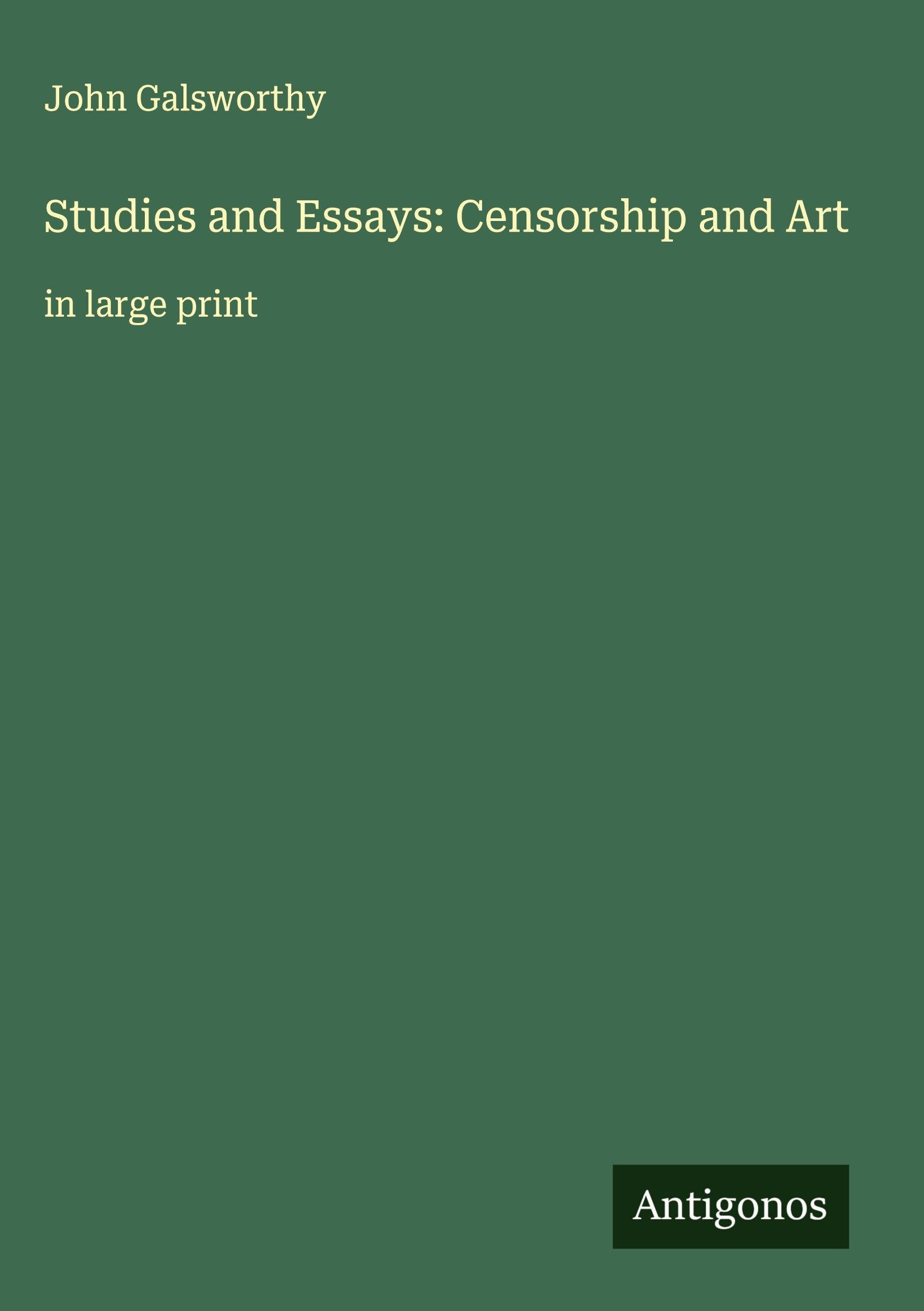 Studies and Essays: Censorship and Art Classics