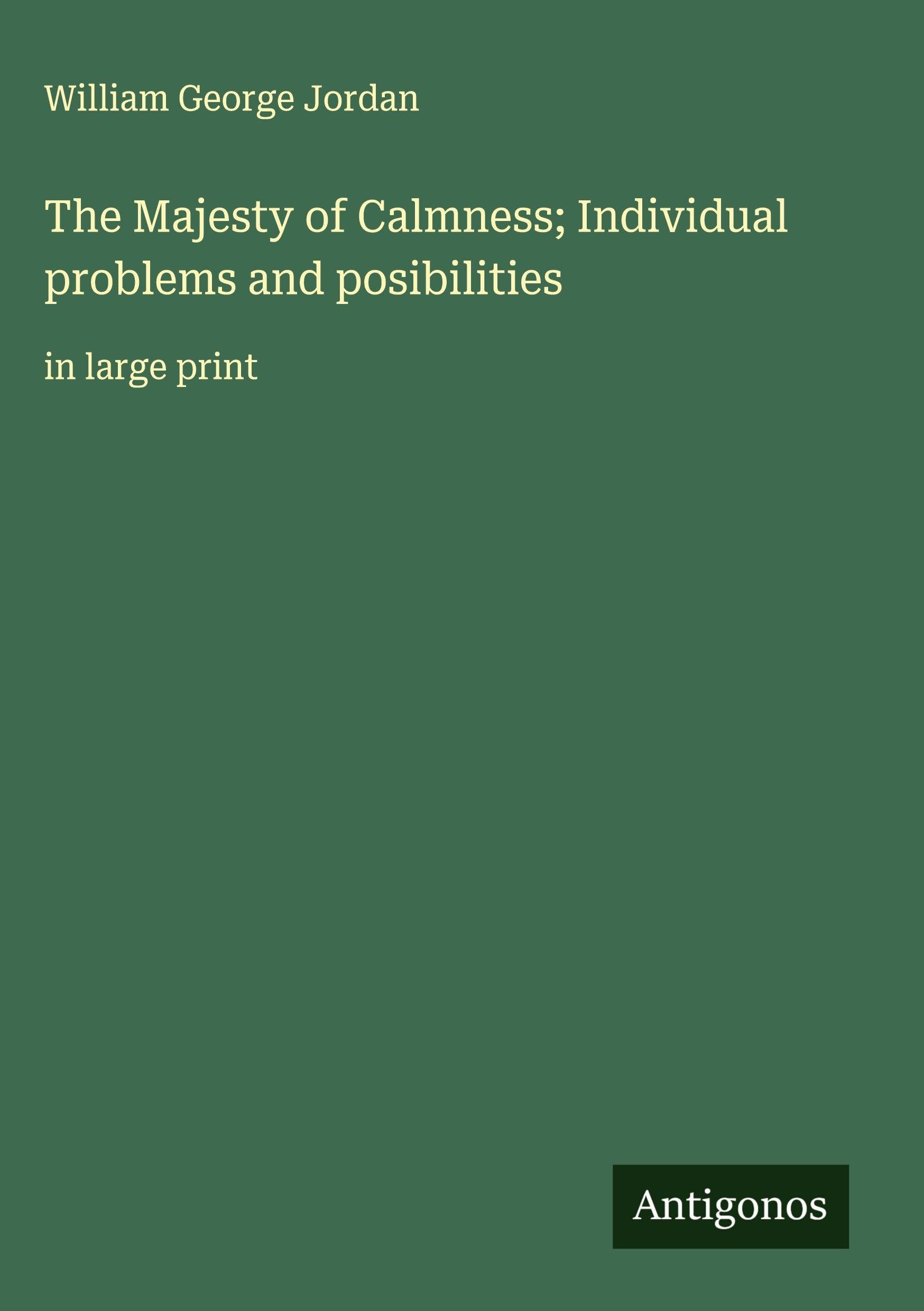 The Majesty of Calmness; Individual problems and posibilities Classics