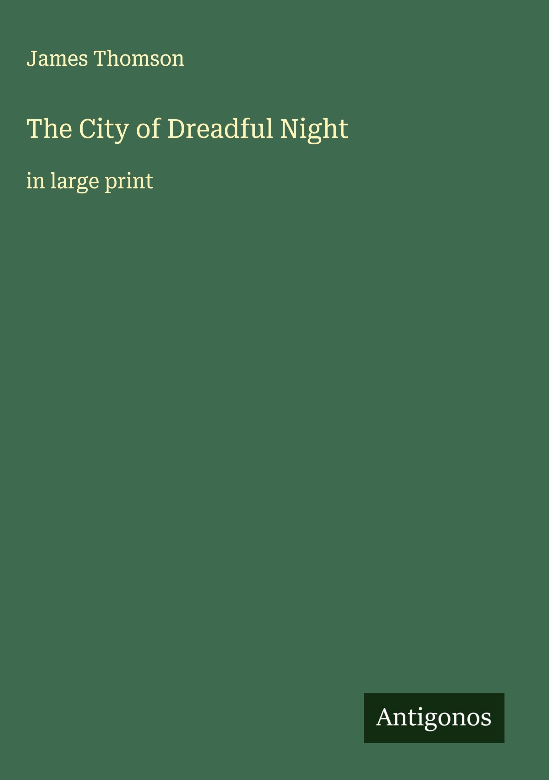 The City of Dreadful Night Classics