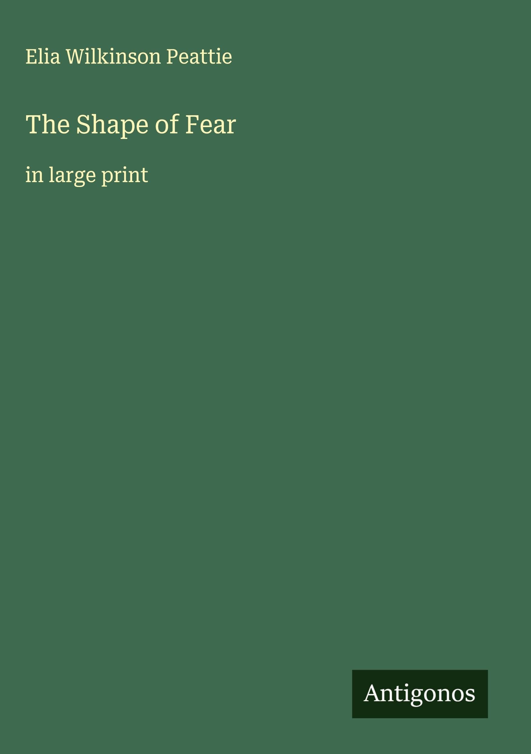 The Shape of Fear book