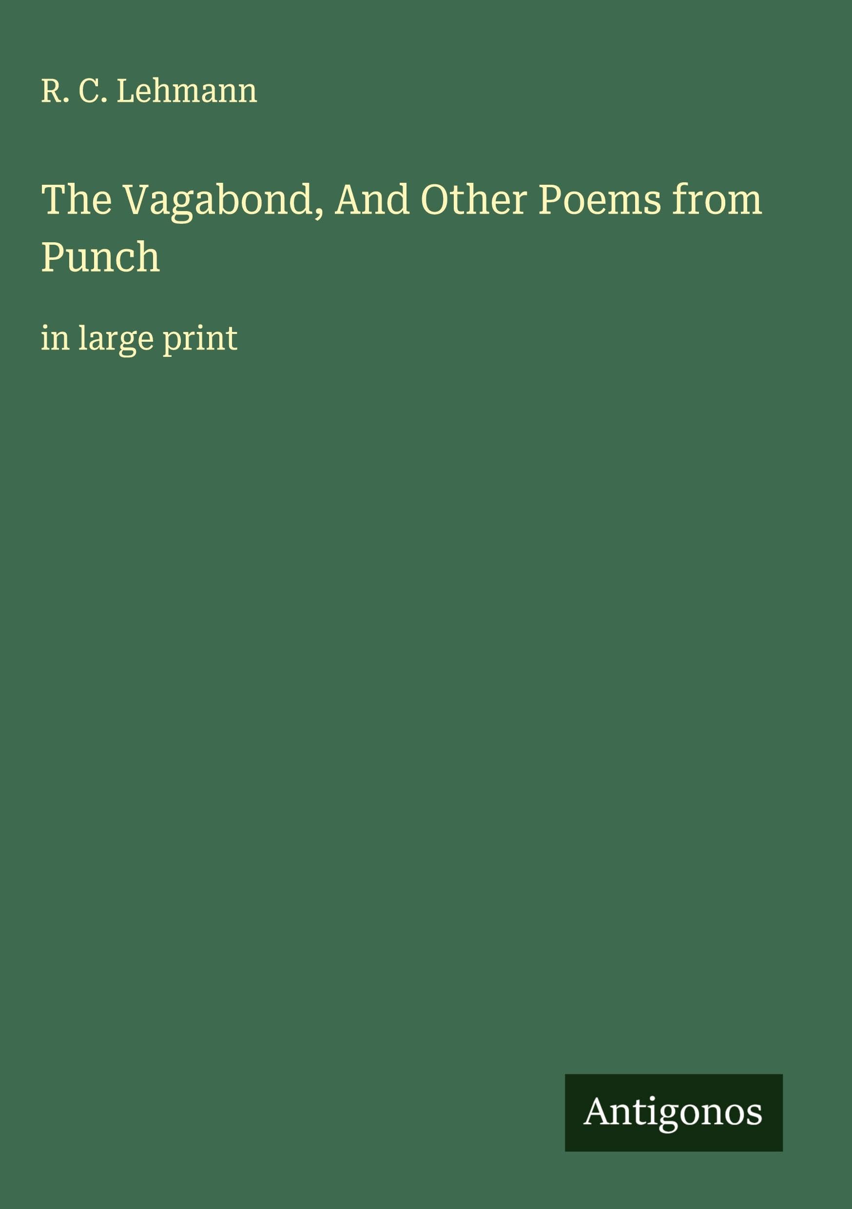 The Vagabond, And Other Poems from Punch book