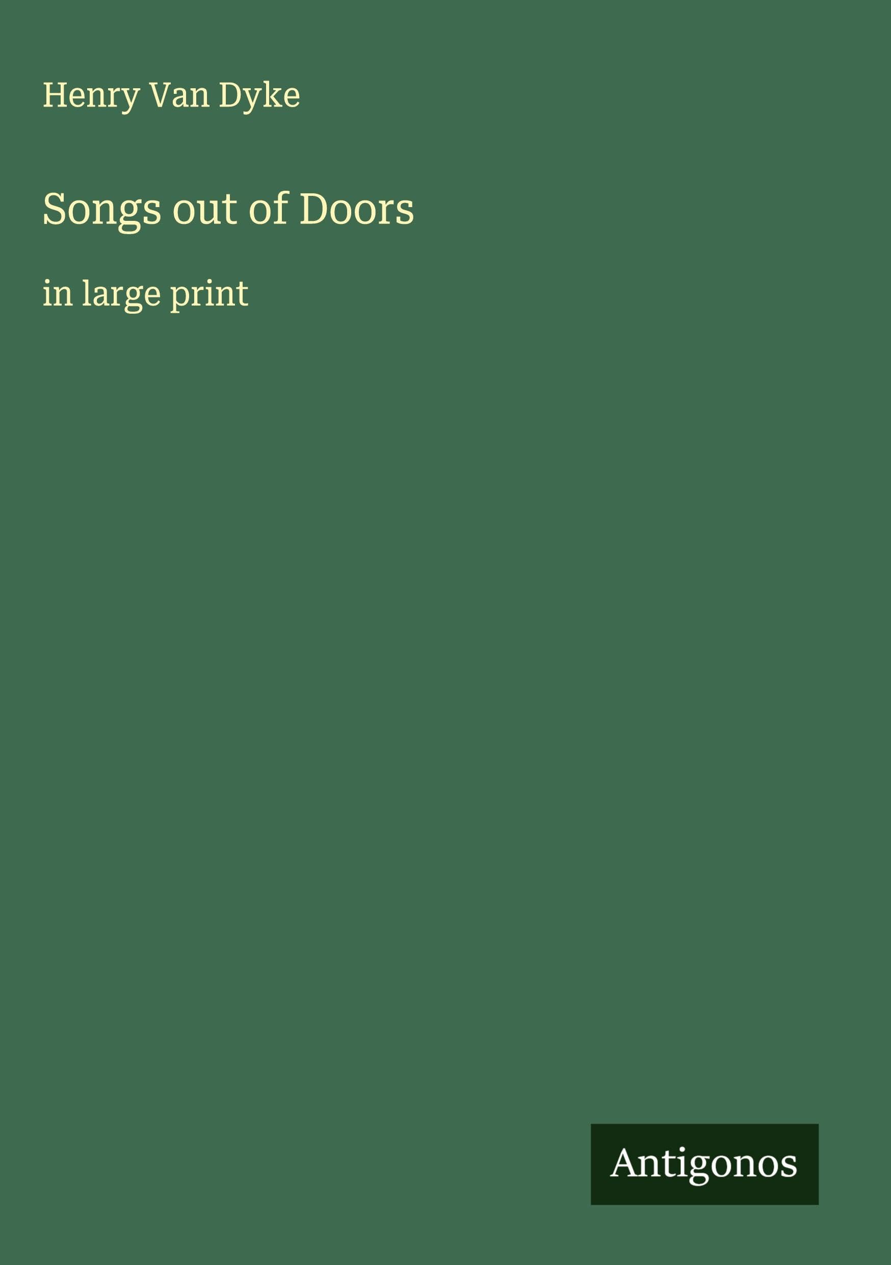 Songs out of Doors book
