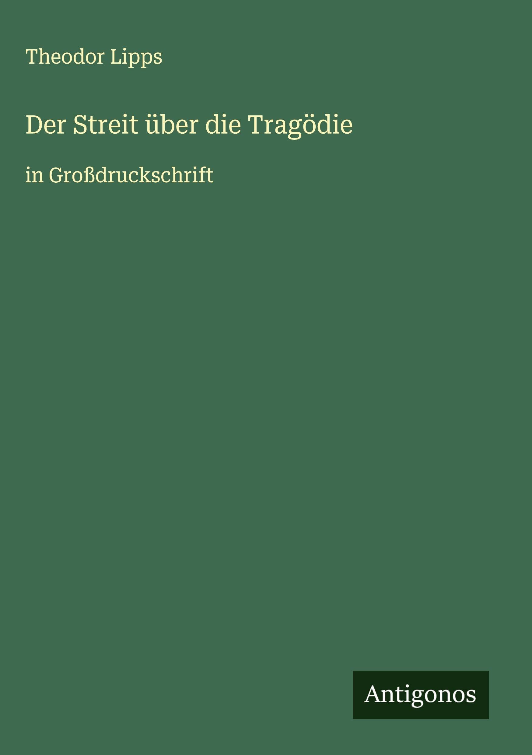 Der Streit über die Tragödie book