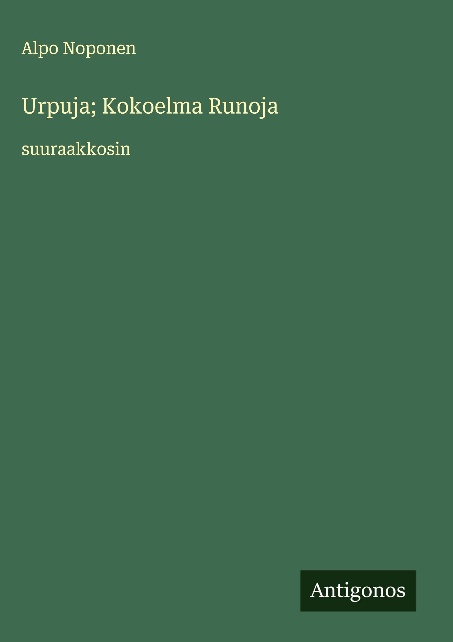 Urpuja; Kokoelma Runoja Classics