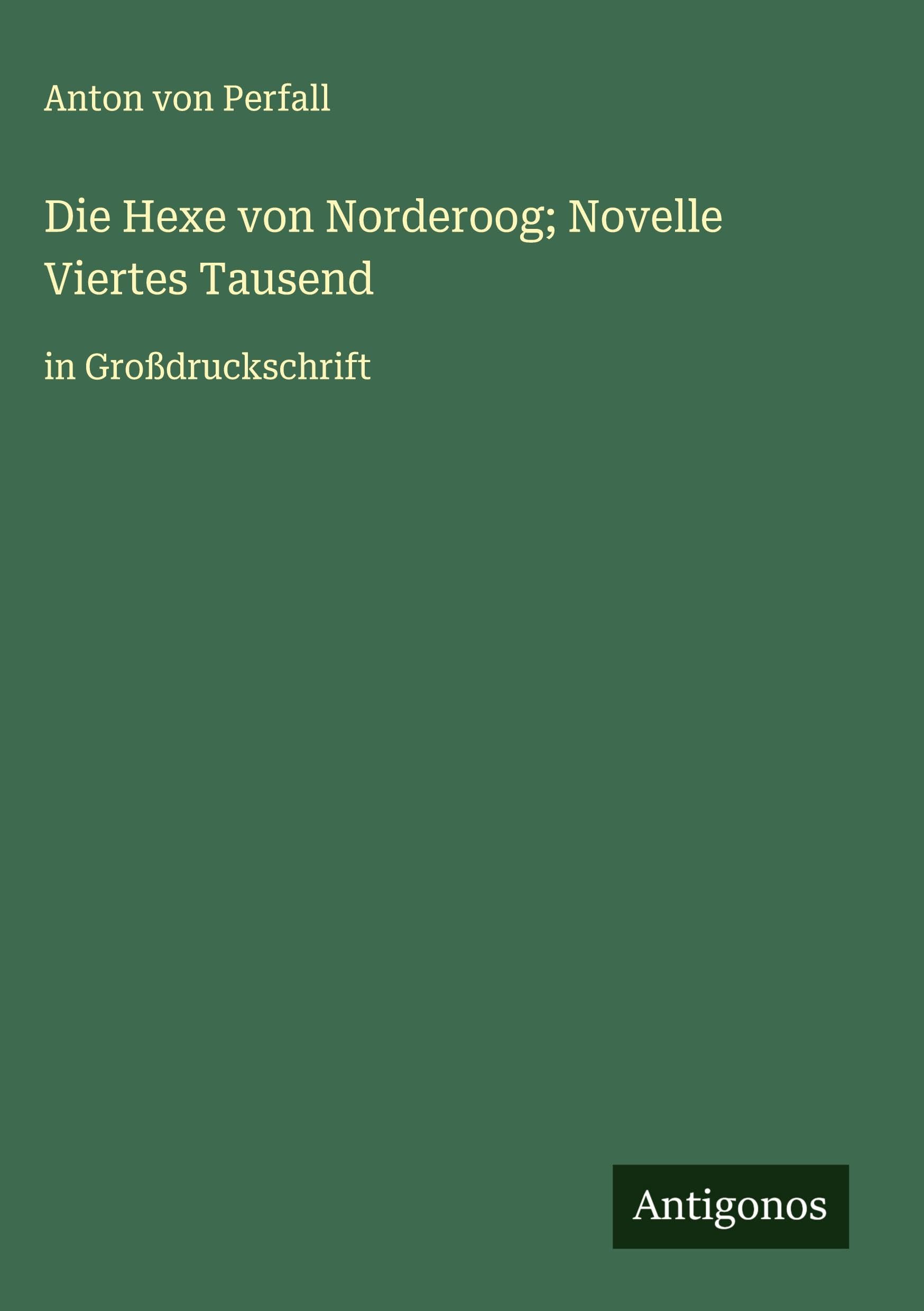 Die Hexe von Norderoog; Novelle Viertes Tausend Classics