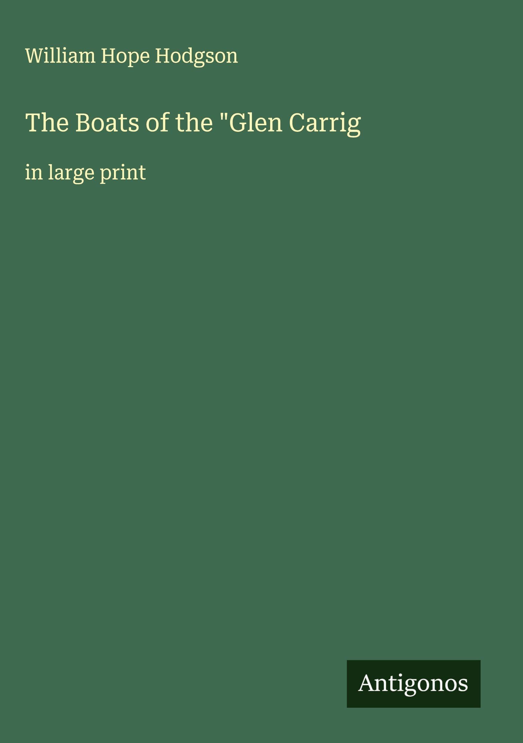The Boats of the "Glen Carrig Classics