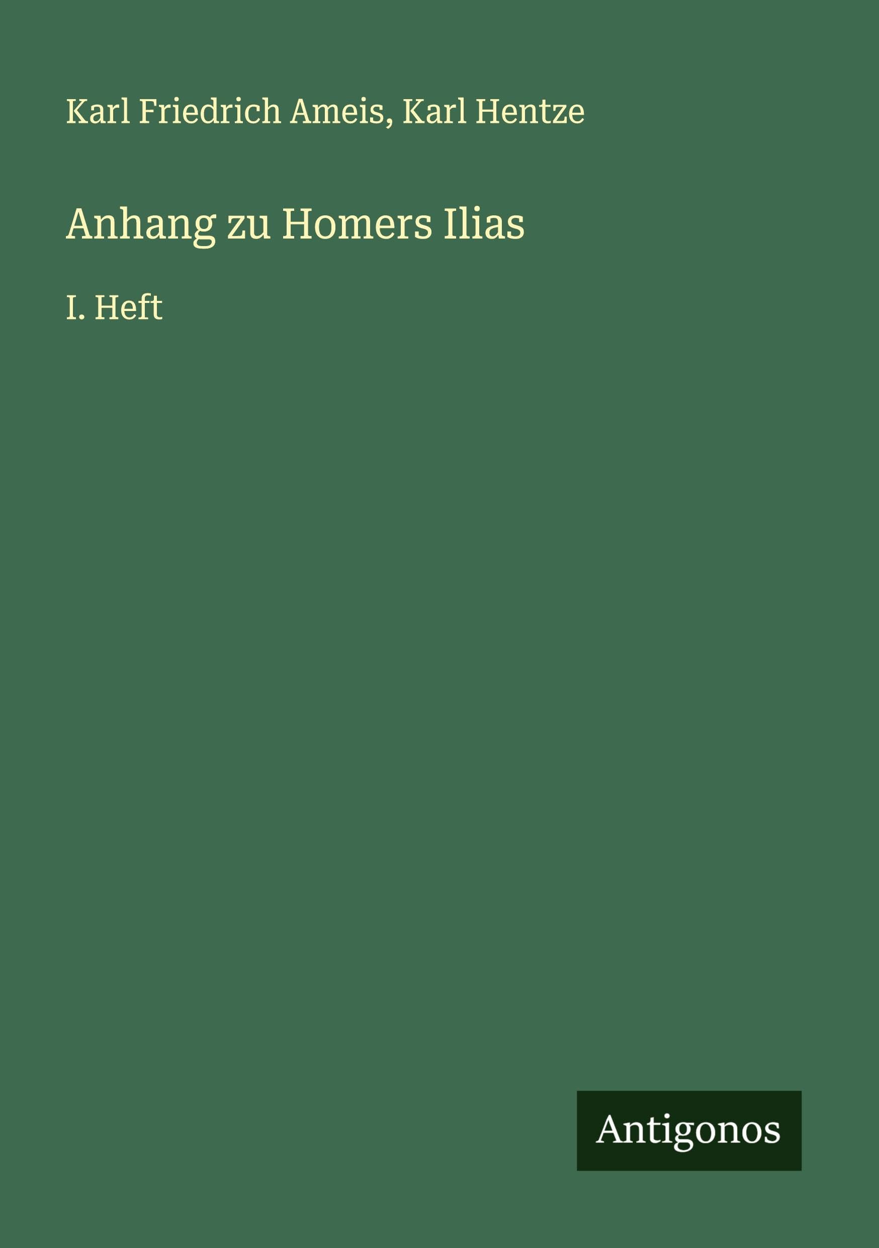 Anhang zu Homers Ilias Classics