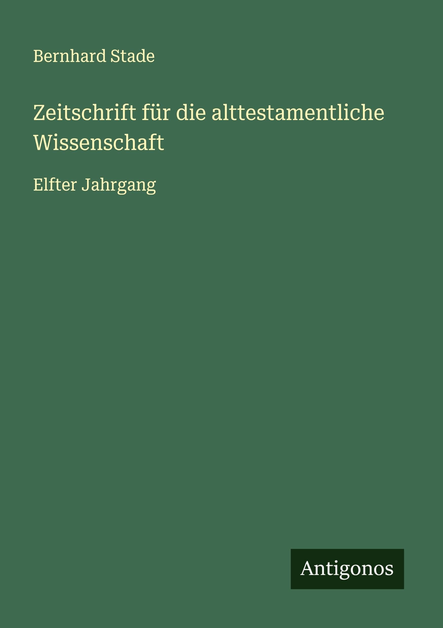 Zeitschrift für die alttestamentliche Wissenschaft Classics