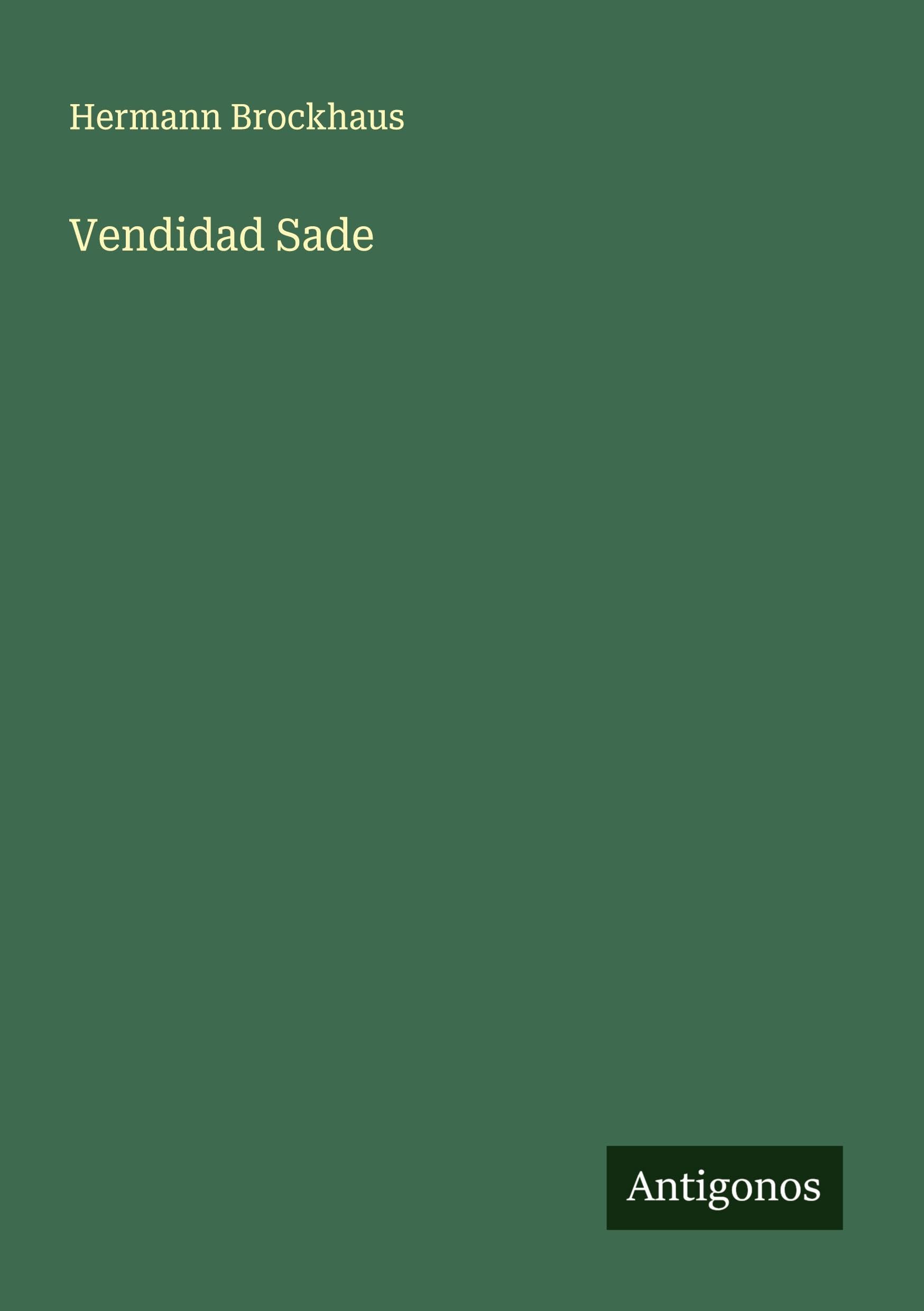 Product Image: Vendidad Sade
