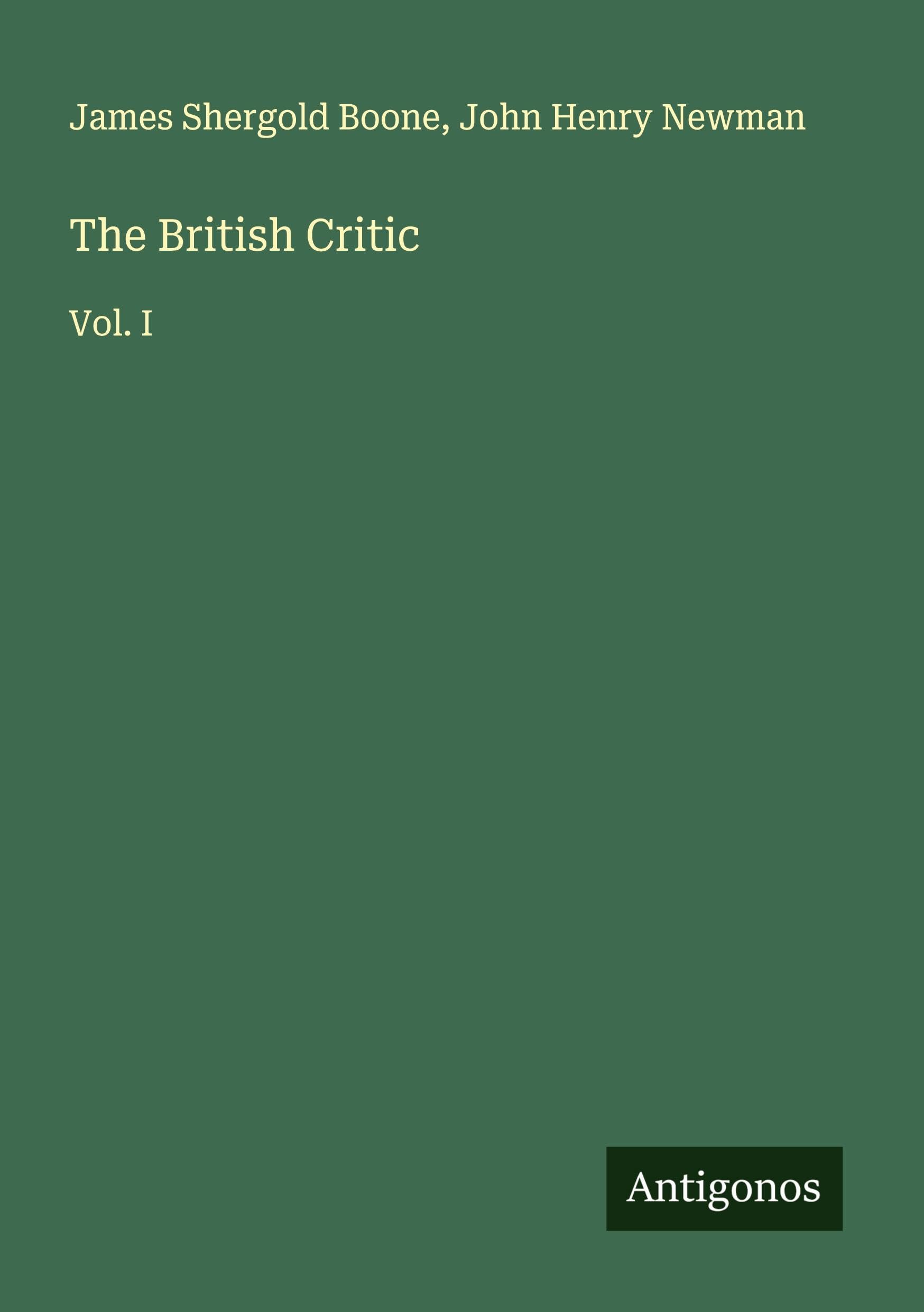The British Critic Classics