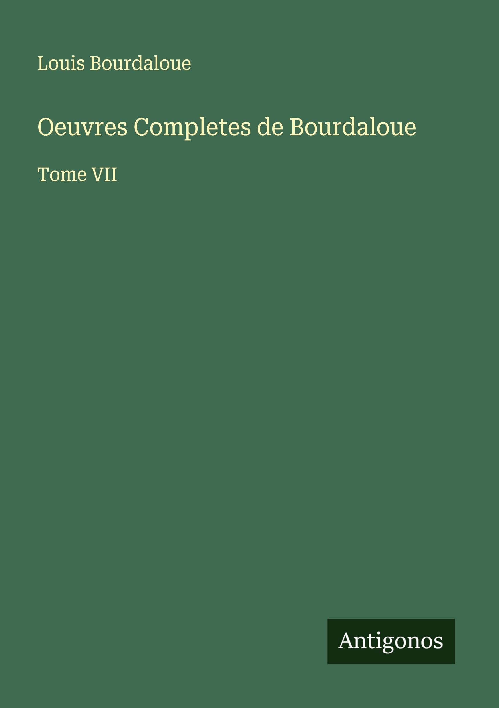 Product Image: Oeuvres Completes de Bourdaloue