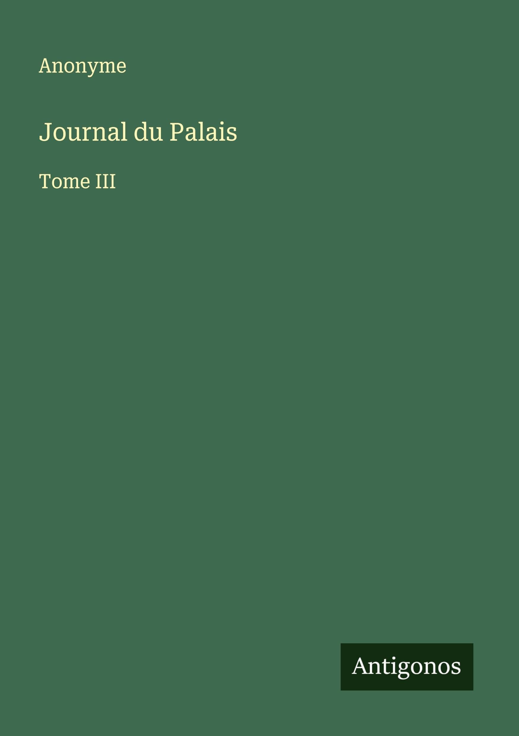 Journal du Palais Classics