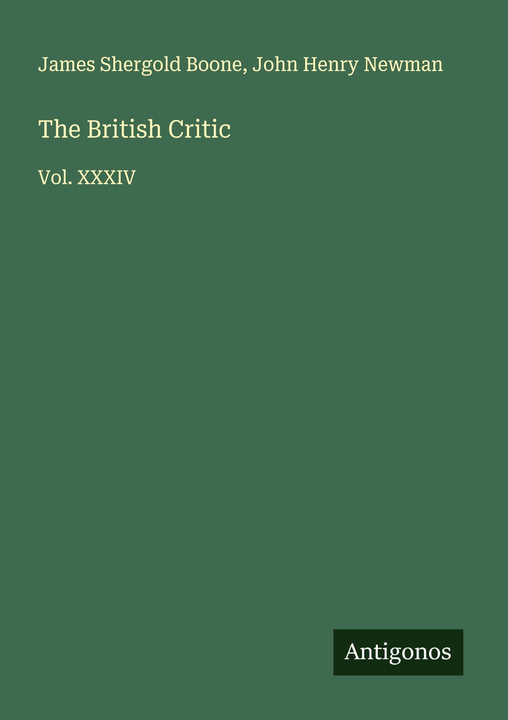 The British Critic Classics