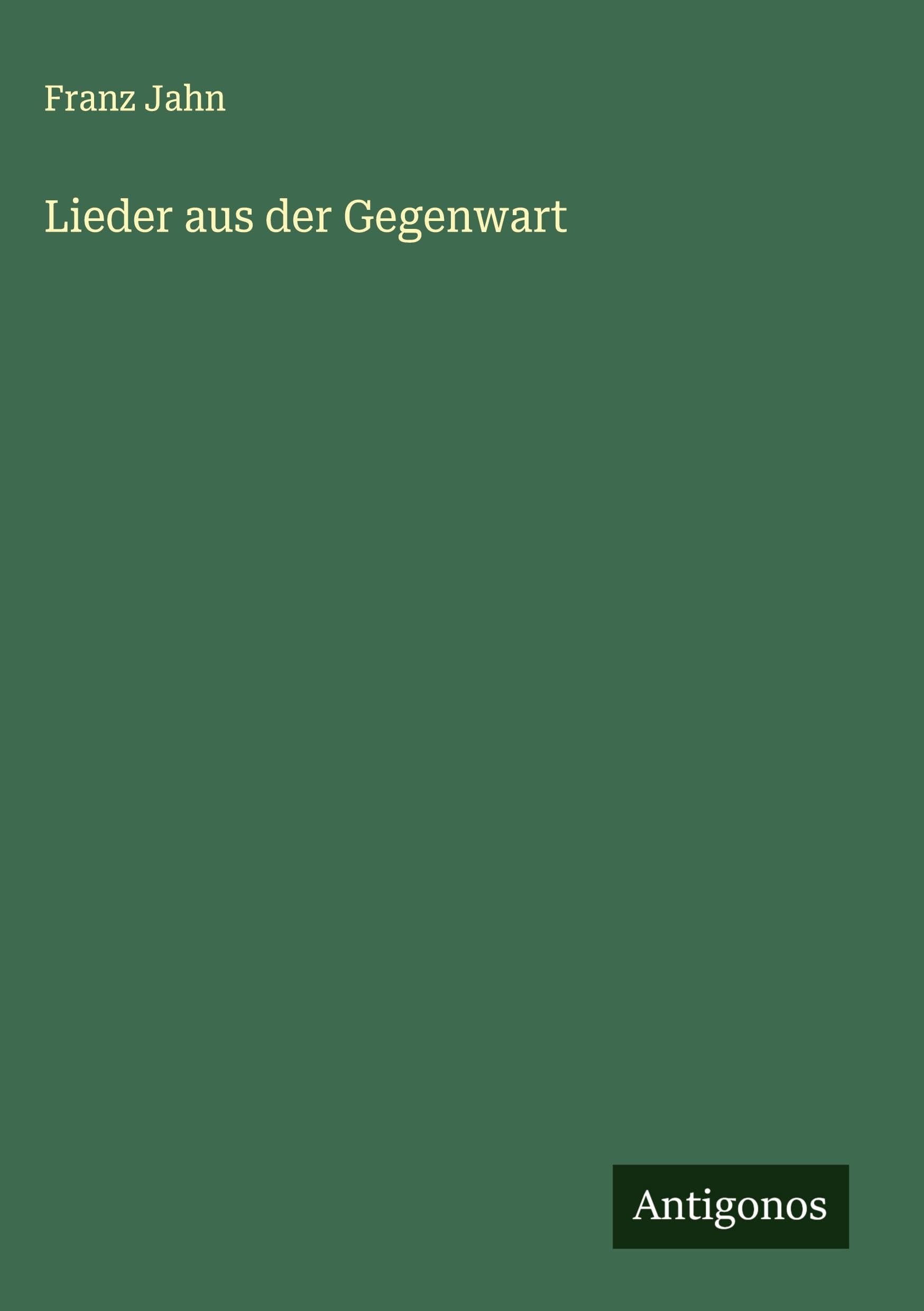 Product Image: Lieder aus der Gegenwart