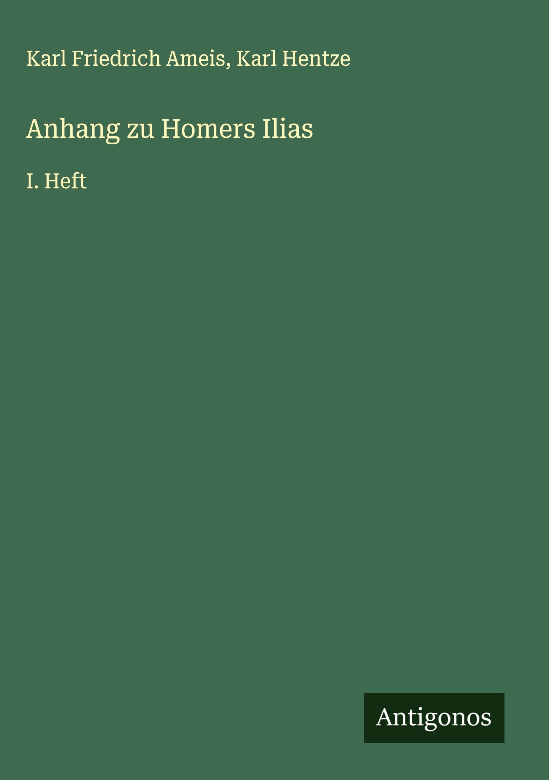 Anhang zu Homers Ilias Classics
