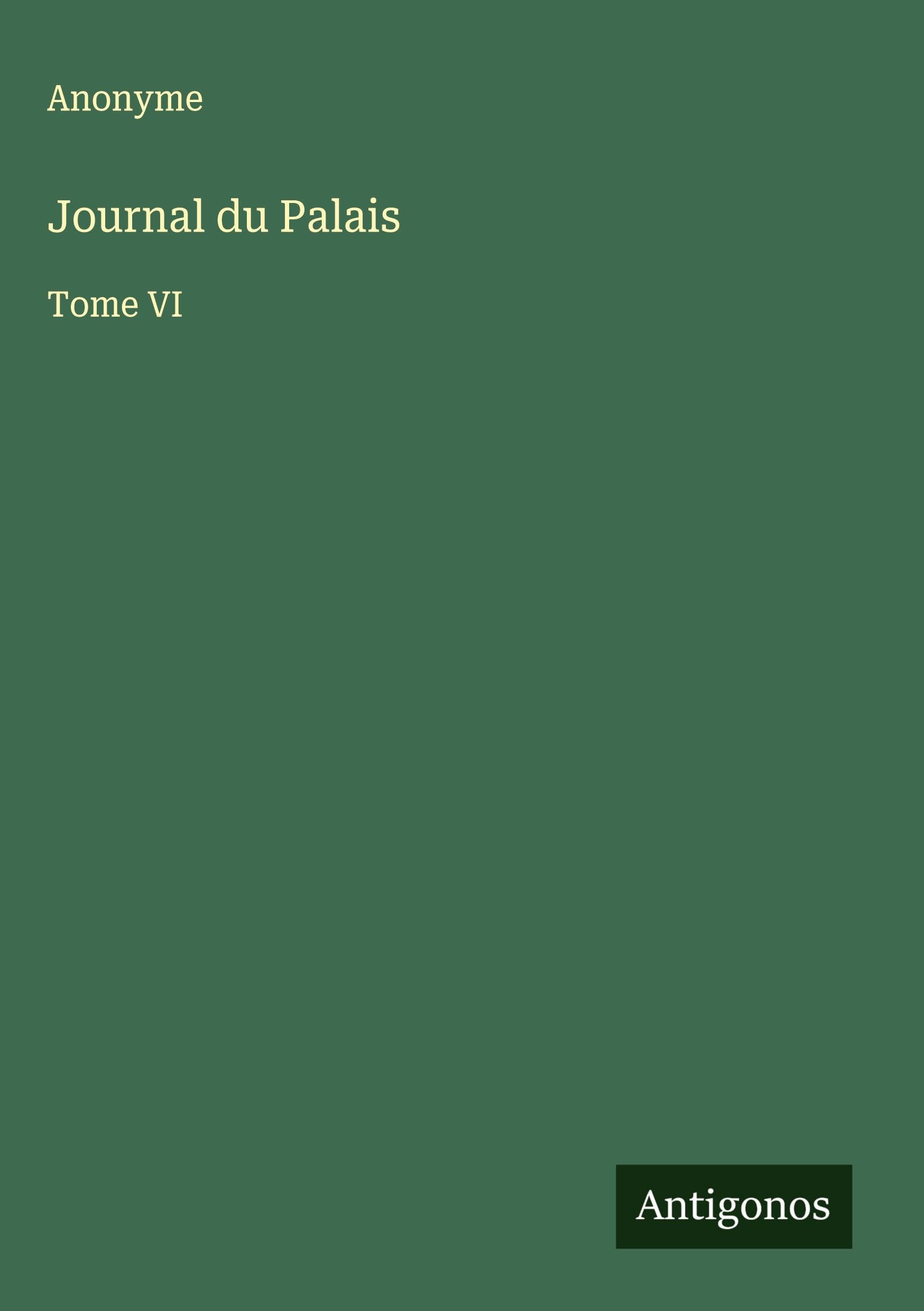 Journal du Palais Classics