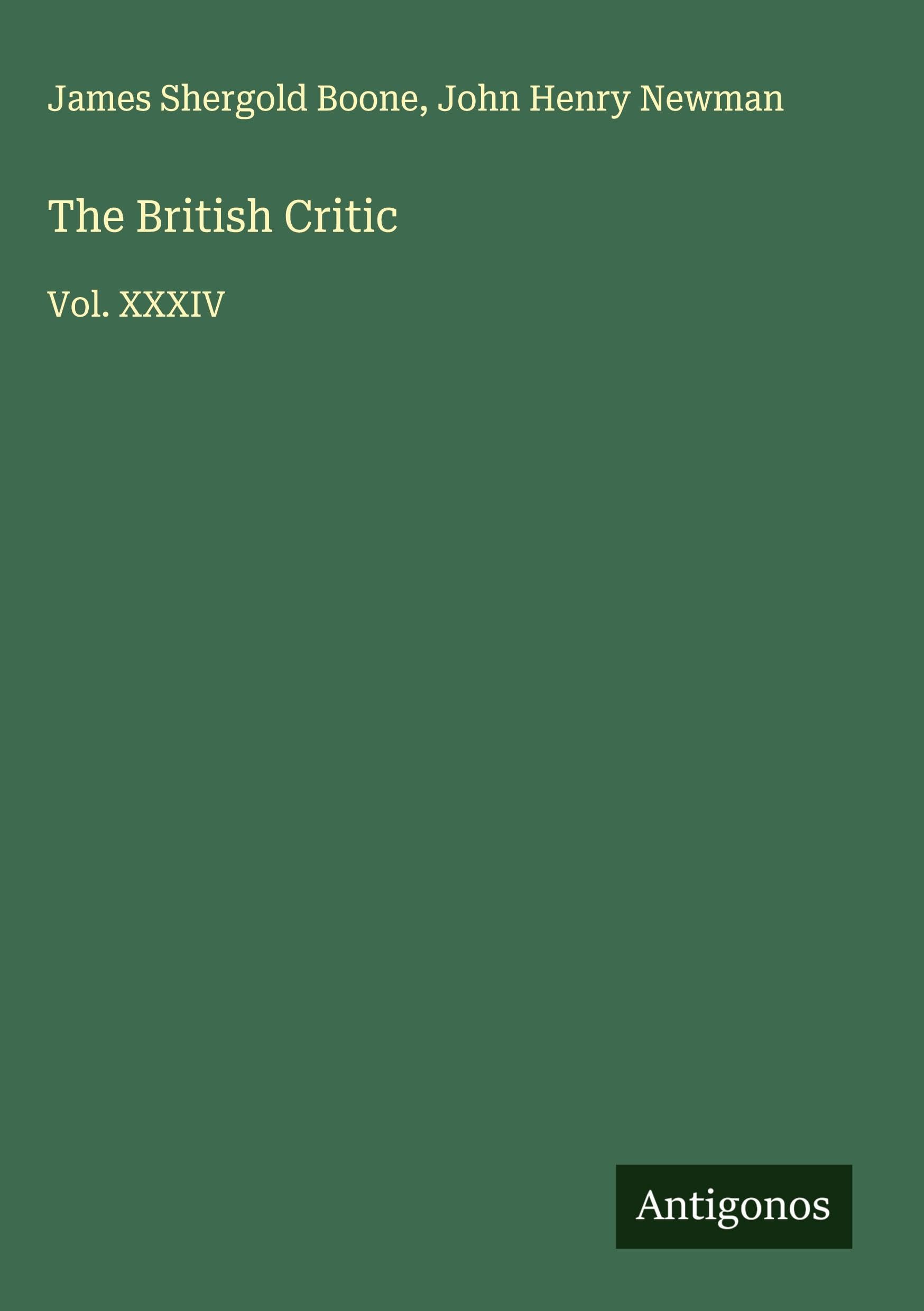 The British Critic Classics