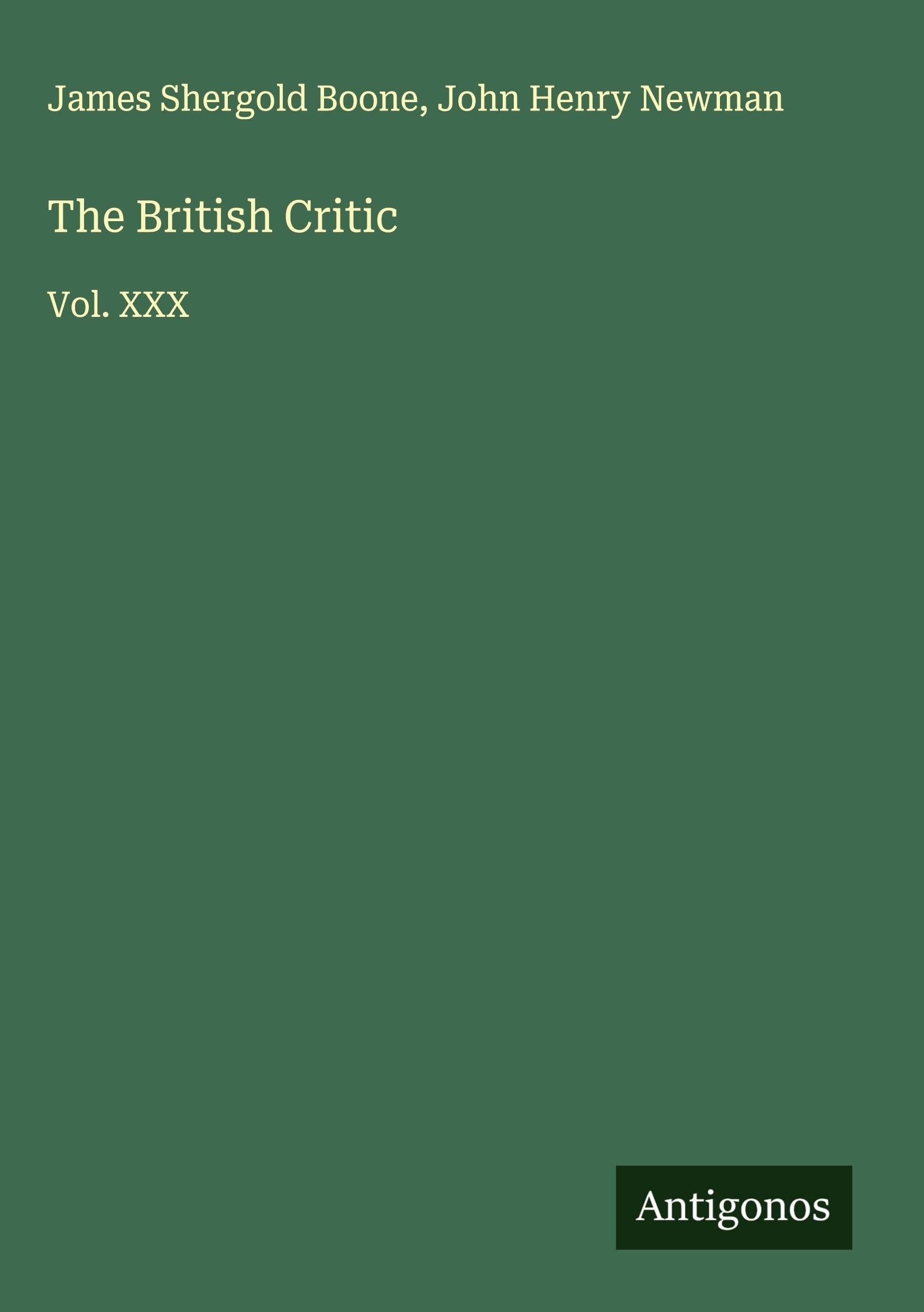 The British Critic Classics
