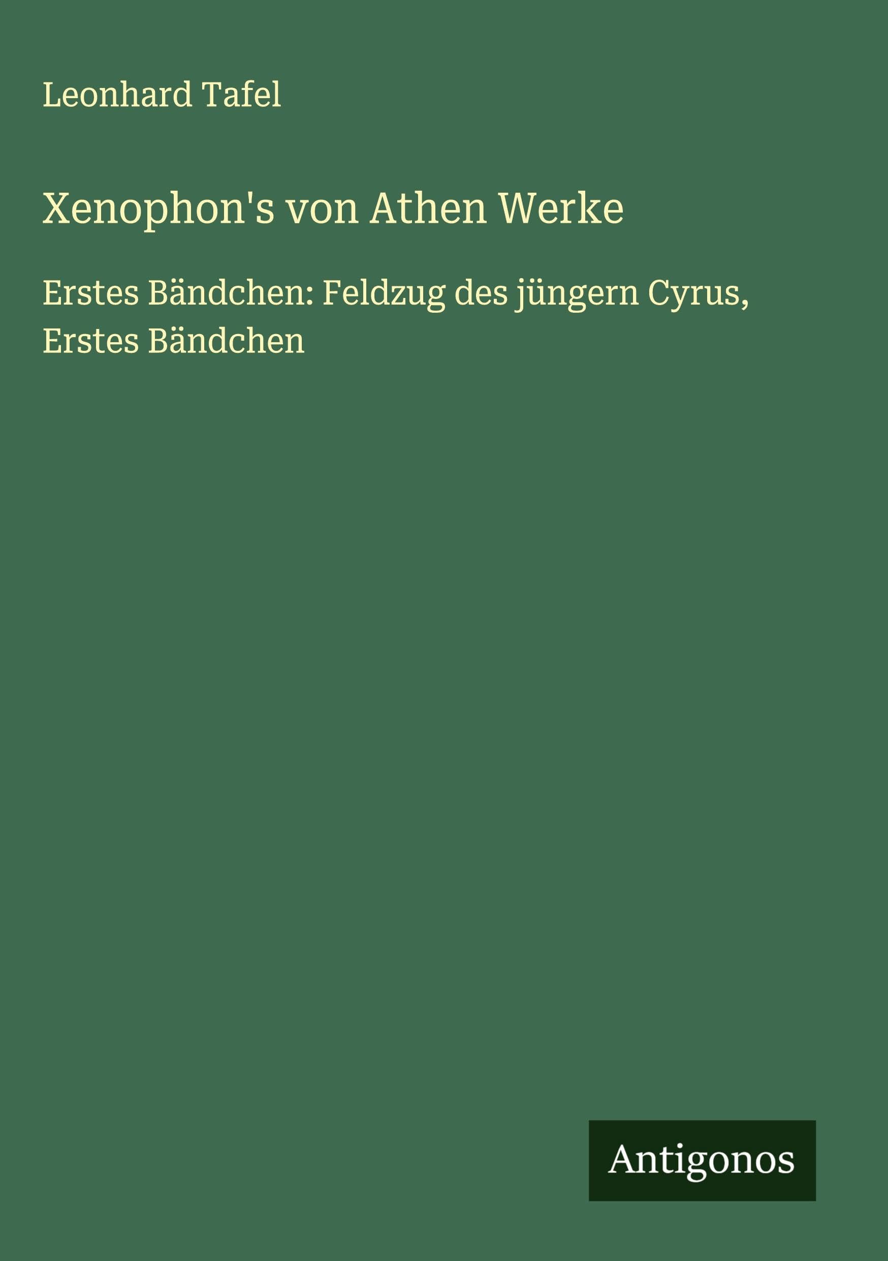 Product Image: Xenophon's von Athen Werke