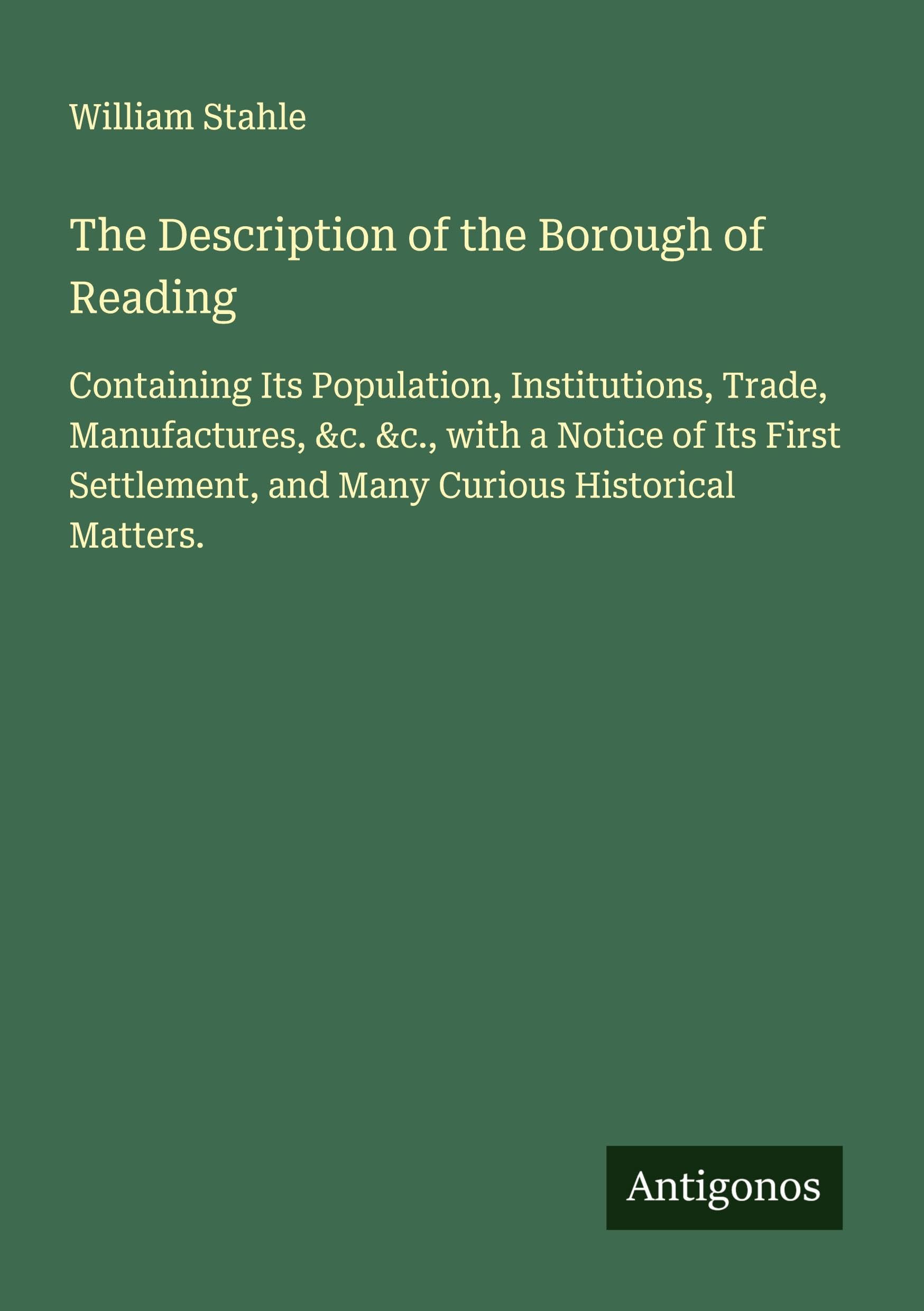 The Description of the Borough of Reading Classics