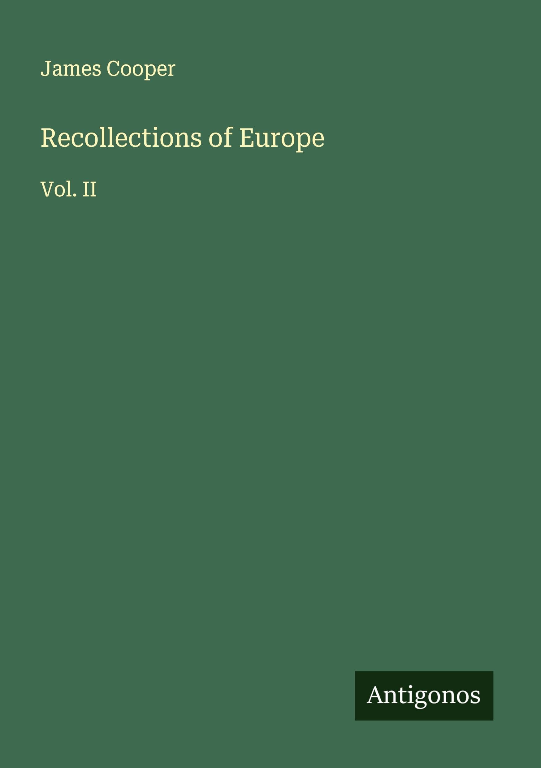 Recollections of Europe Classics