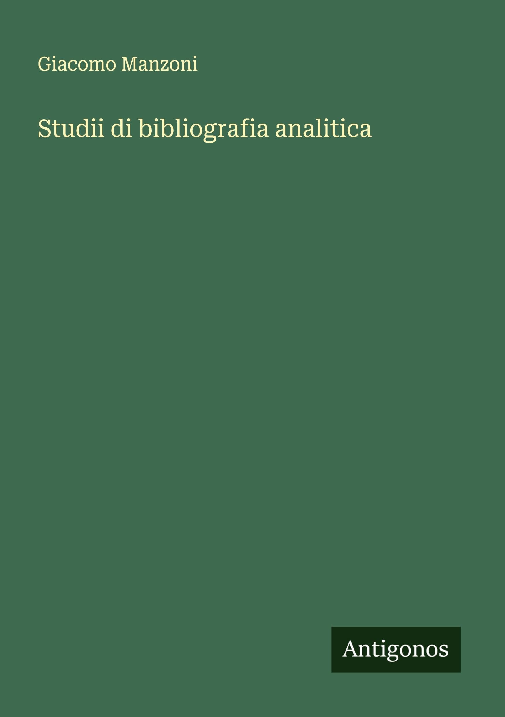 Studii di bibliografia analitica Classics