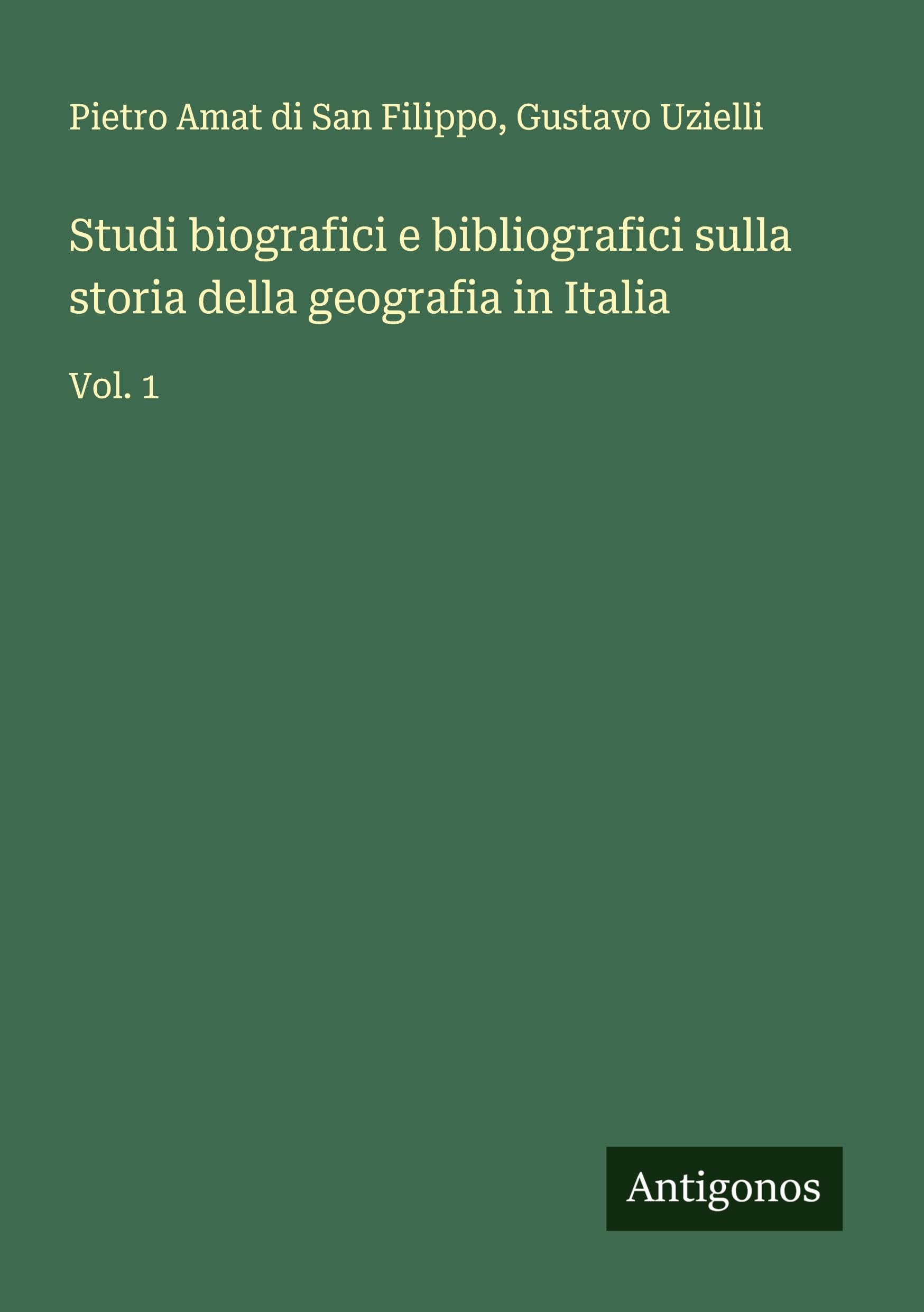Studi biografici e bibliografici sulla storia della geografia in Italia Classics