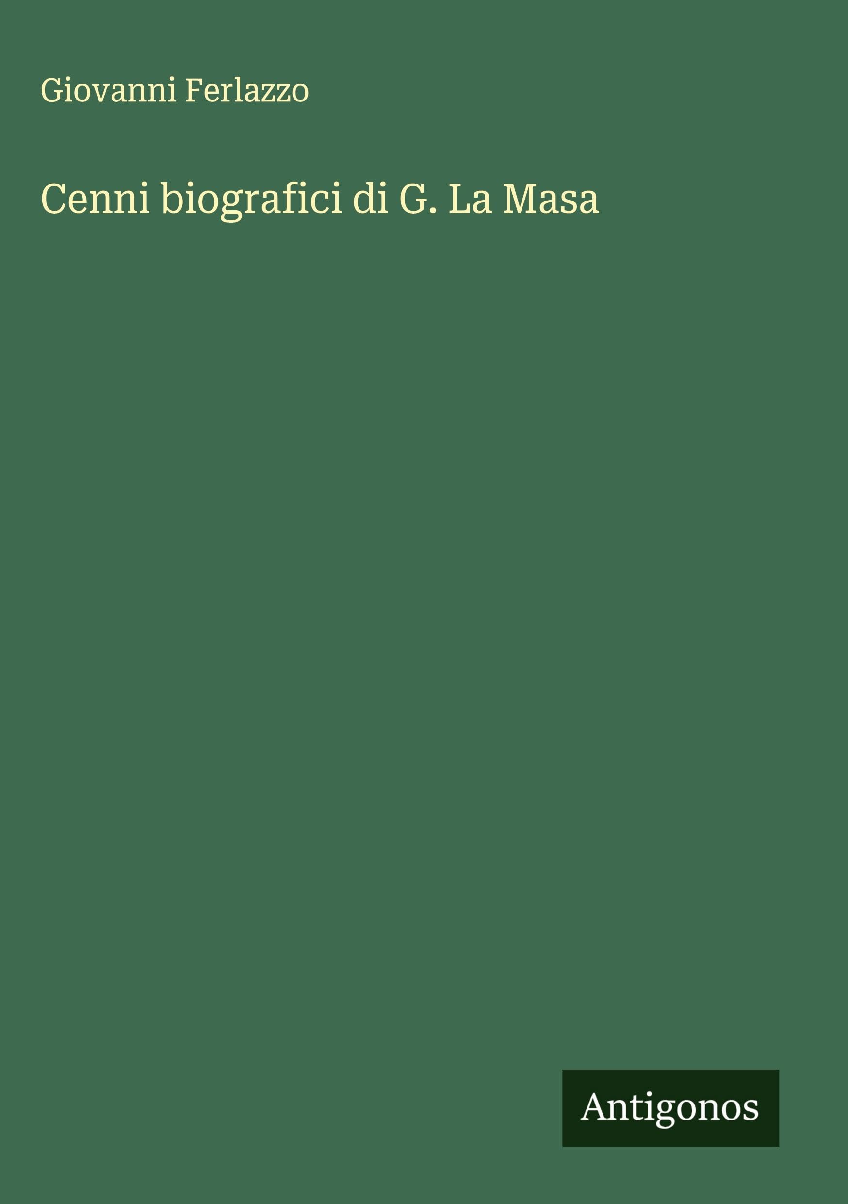 Cenni biografici di G. La Masa Classics