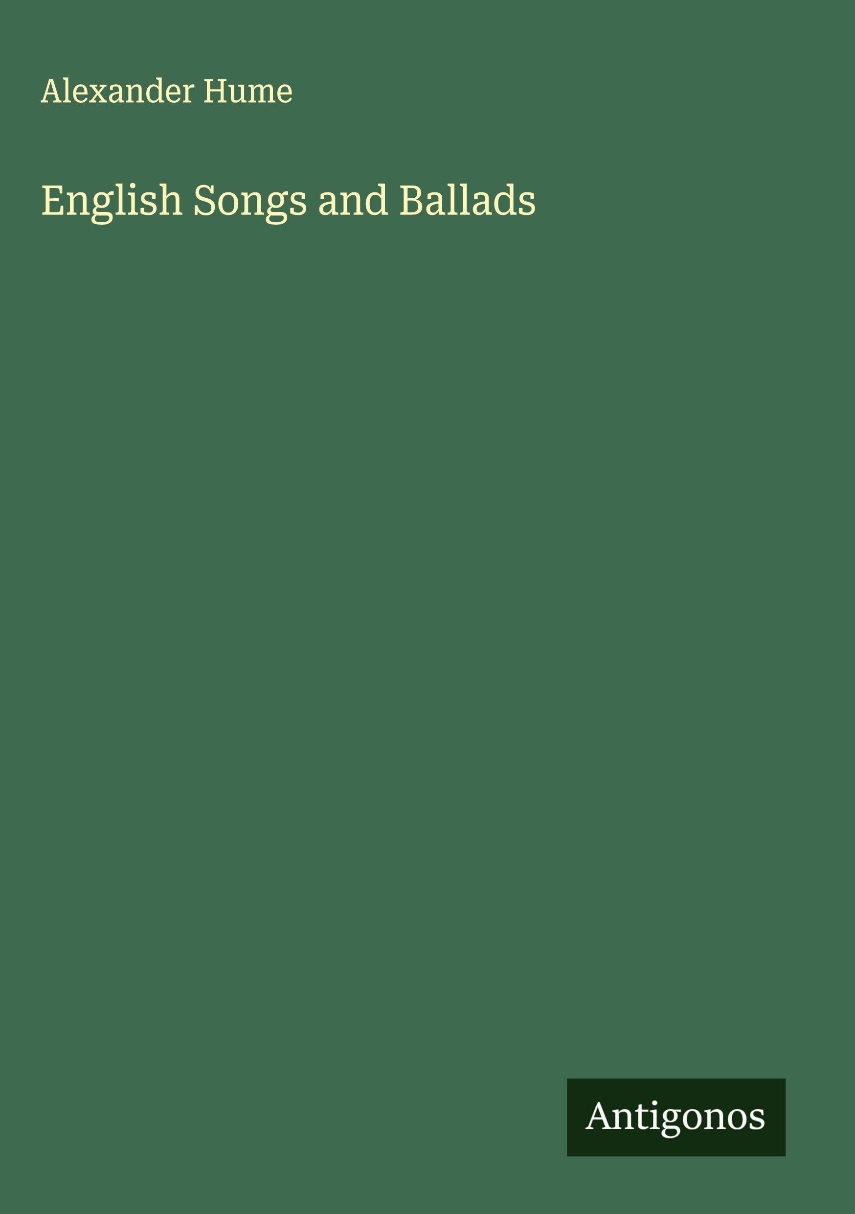 English Songs and Ballads Classics