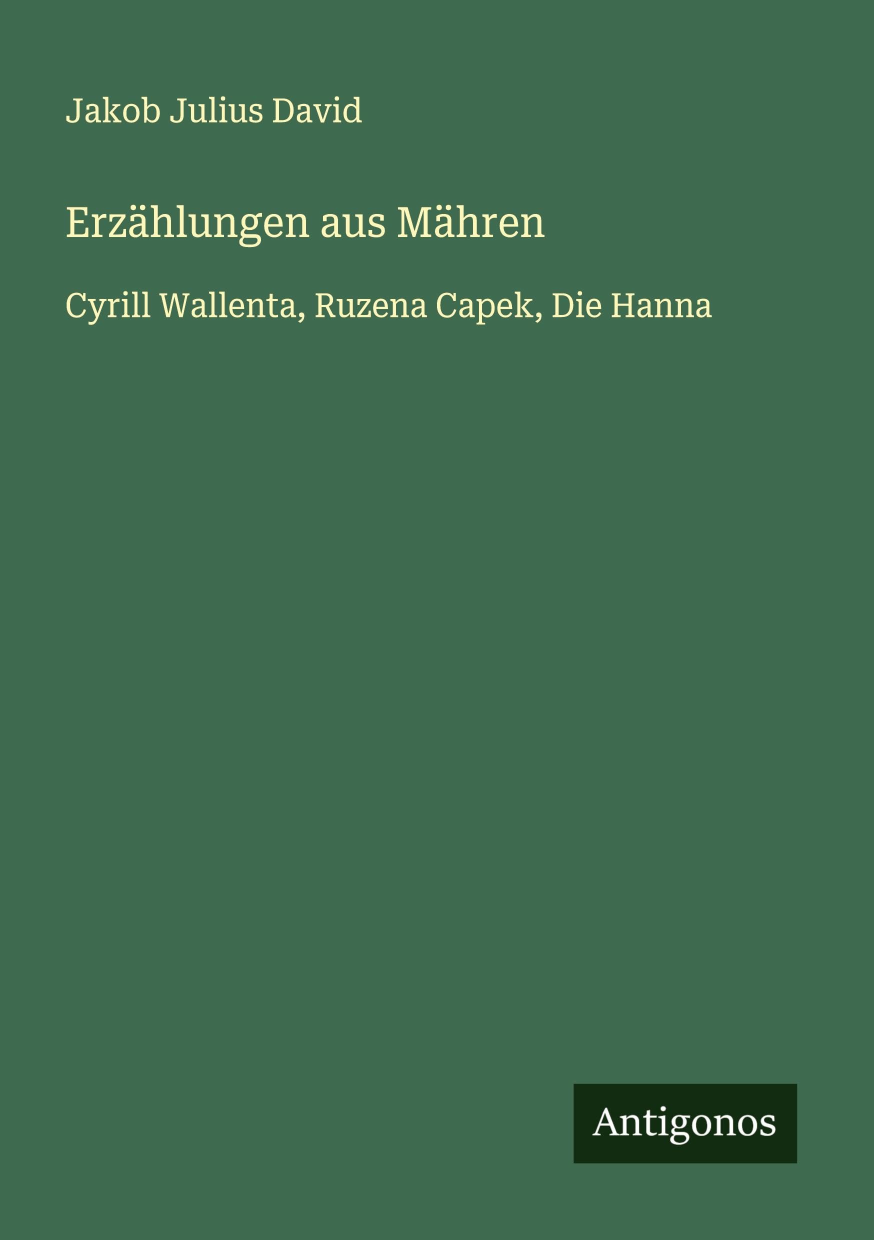 Erzählungen aus Mähren Classics