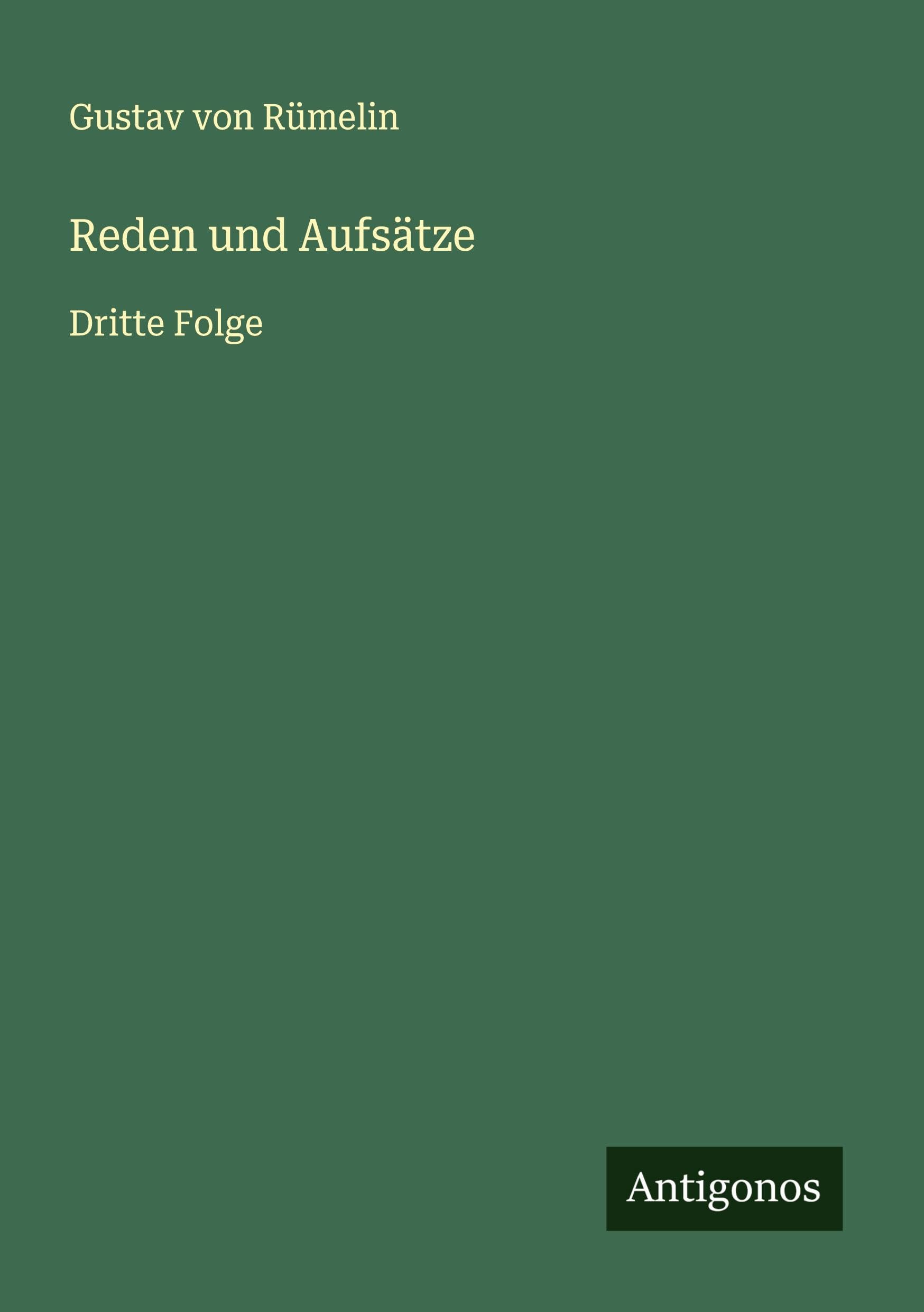 Reden und Aufsätze Classics